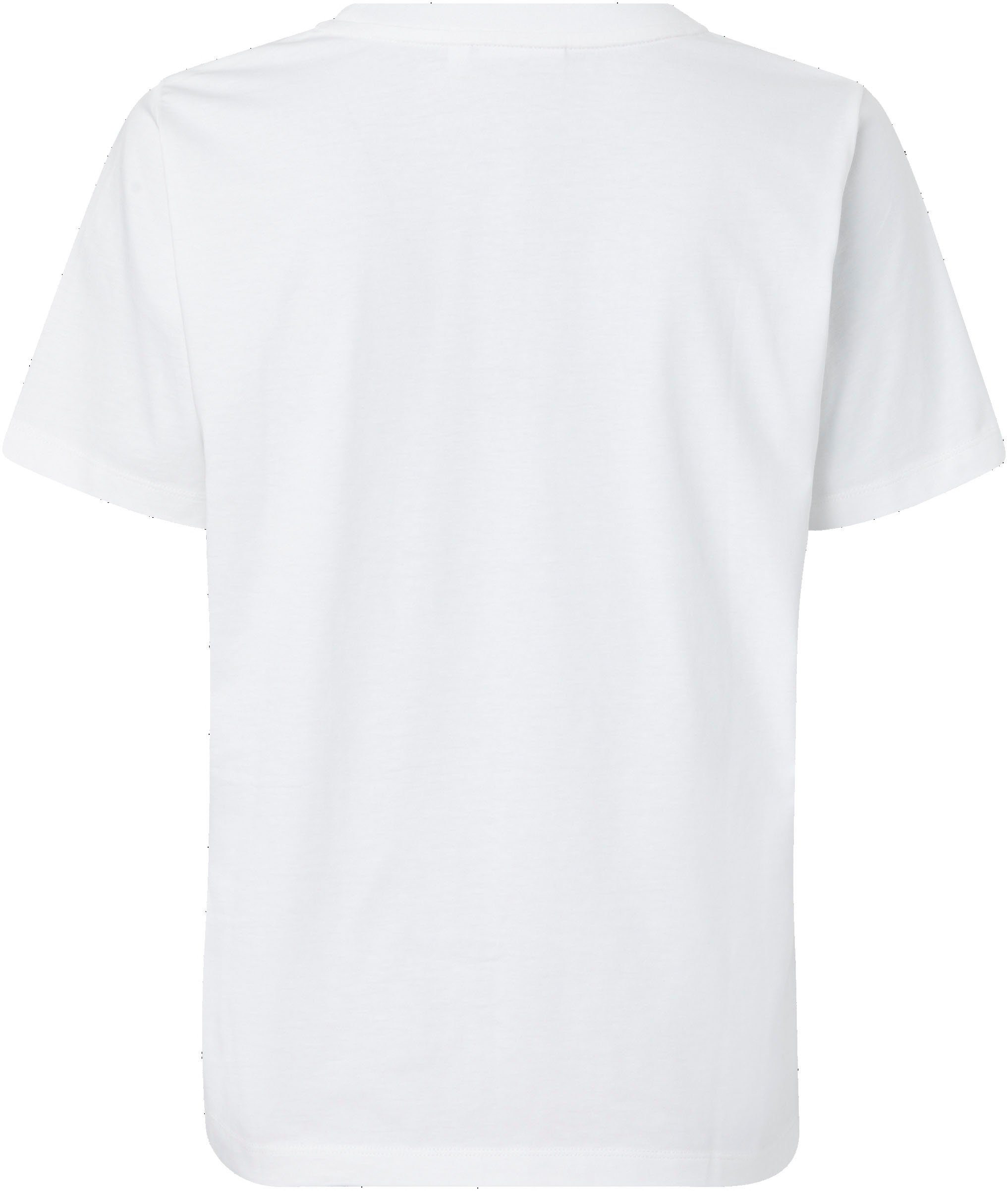 Baumwolle MICRO LOGO T-SHIRT Klein reiner T-Shirt aus Calvin Bright-White