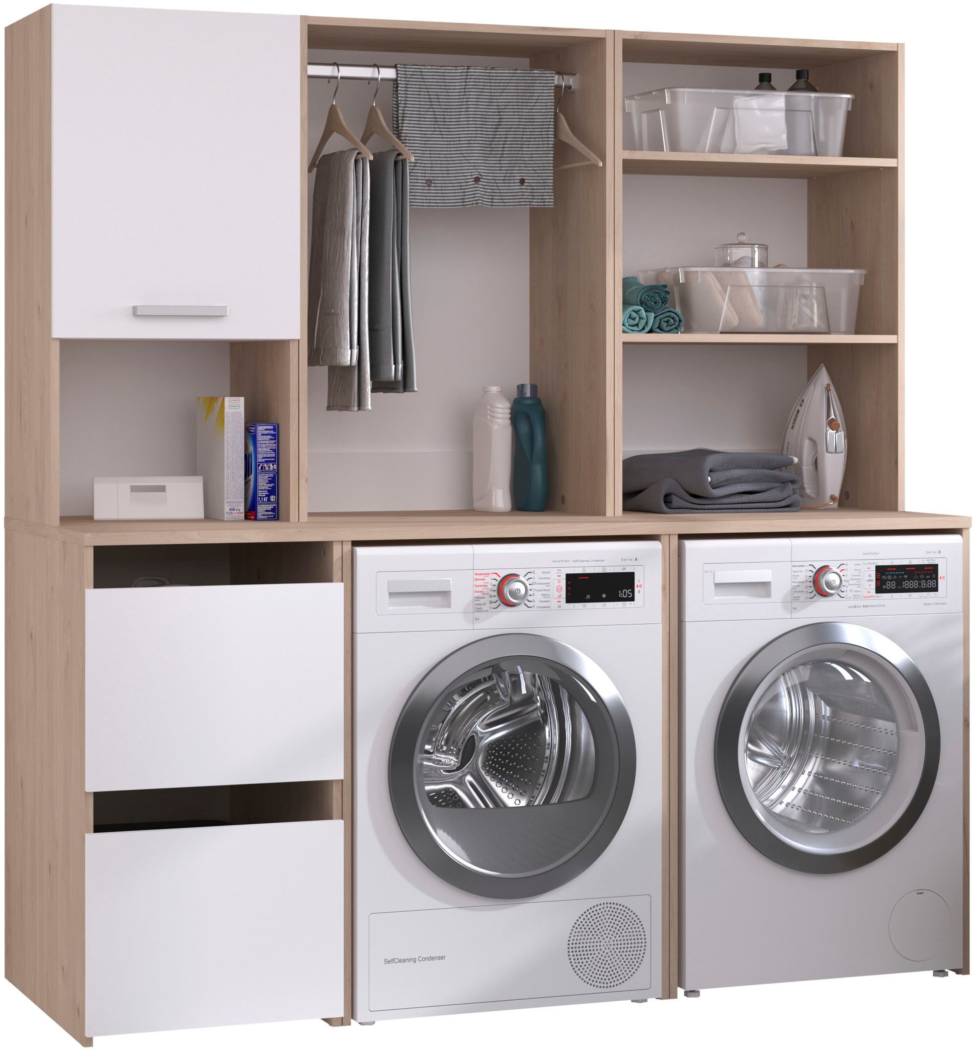 Parisot Mehrzweckschrank-Set Laundry 4, (Set, 4-St)