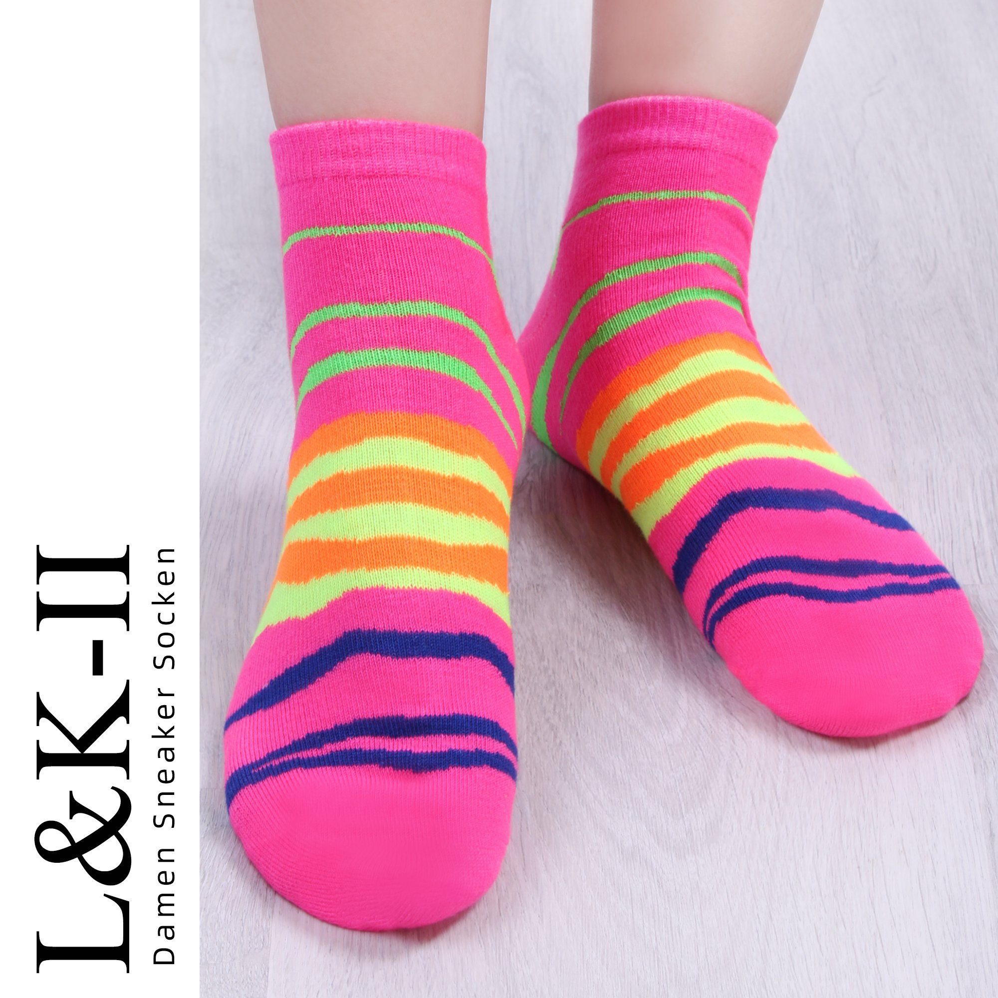 Libella Sneakersocken 92238 (12er-Pack) Sneaker Socken Füßlinge Nenofarben