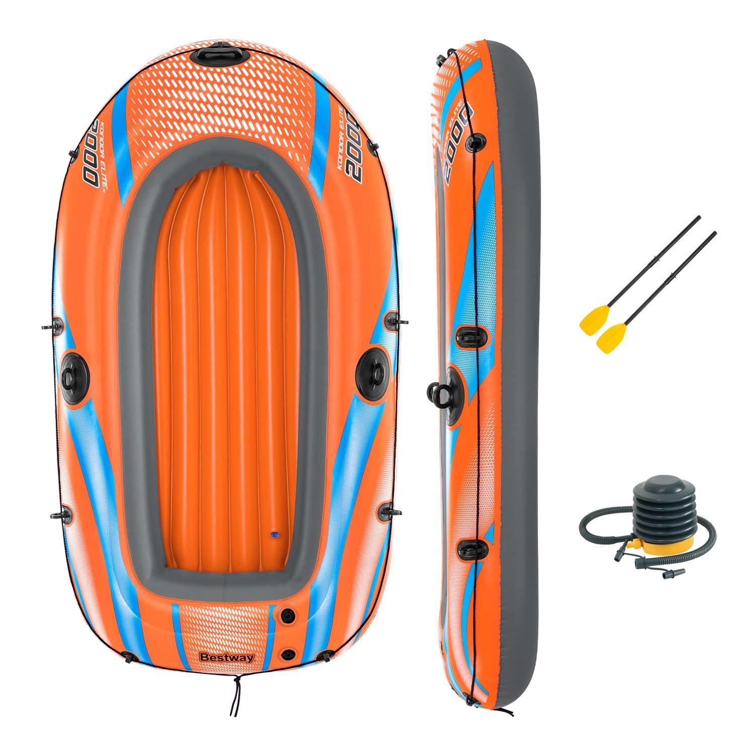 Bestway Kinder-Schlauchboot Bestway 61141 - Schlauchboot-Set Kondor Elite 2000 196 x 106 x 31 cm