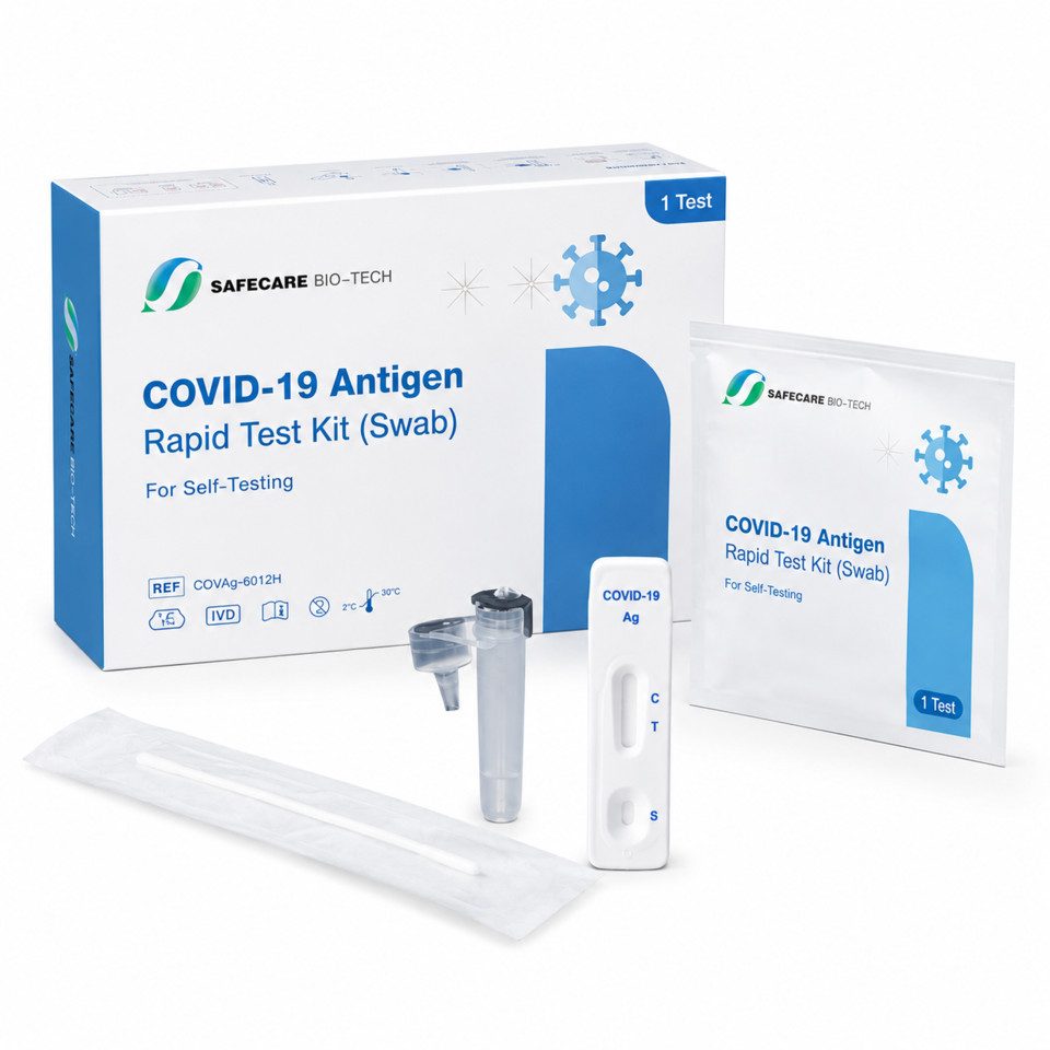 Influenza-Schnelltest Corona Schnelltest Covid, MHD 2026, erkennt XEC und MC.13.2