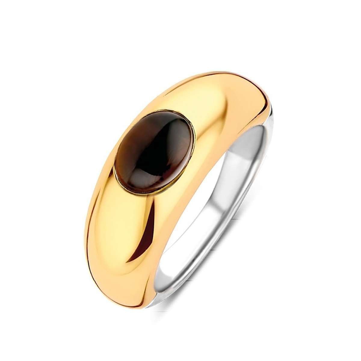 TI SENTO - Milano Silberring 12173TB, Bandring für Damen Silber vergoldet