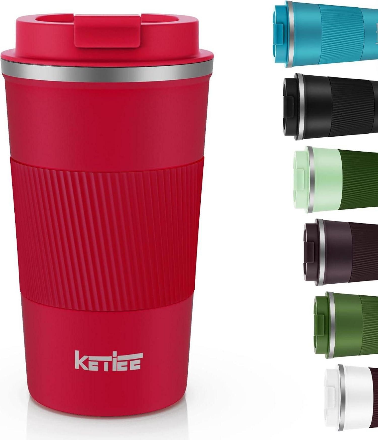 LuxusKollektion Coffee-to-go-Becher Чашки to go Термокружка 510ml doppelwandig auslaufsicher rot
