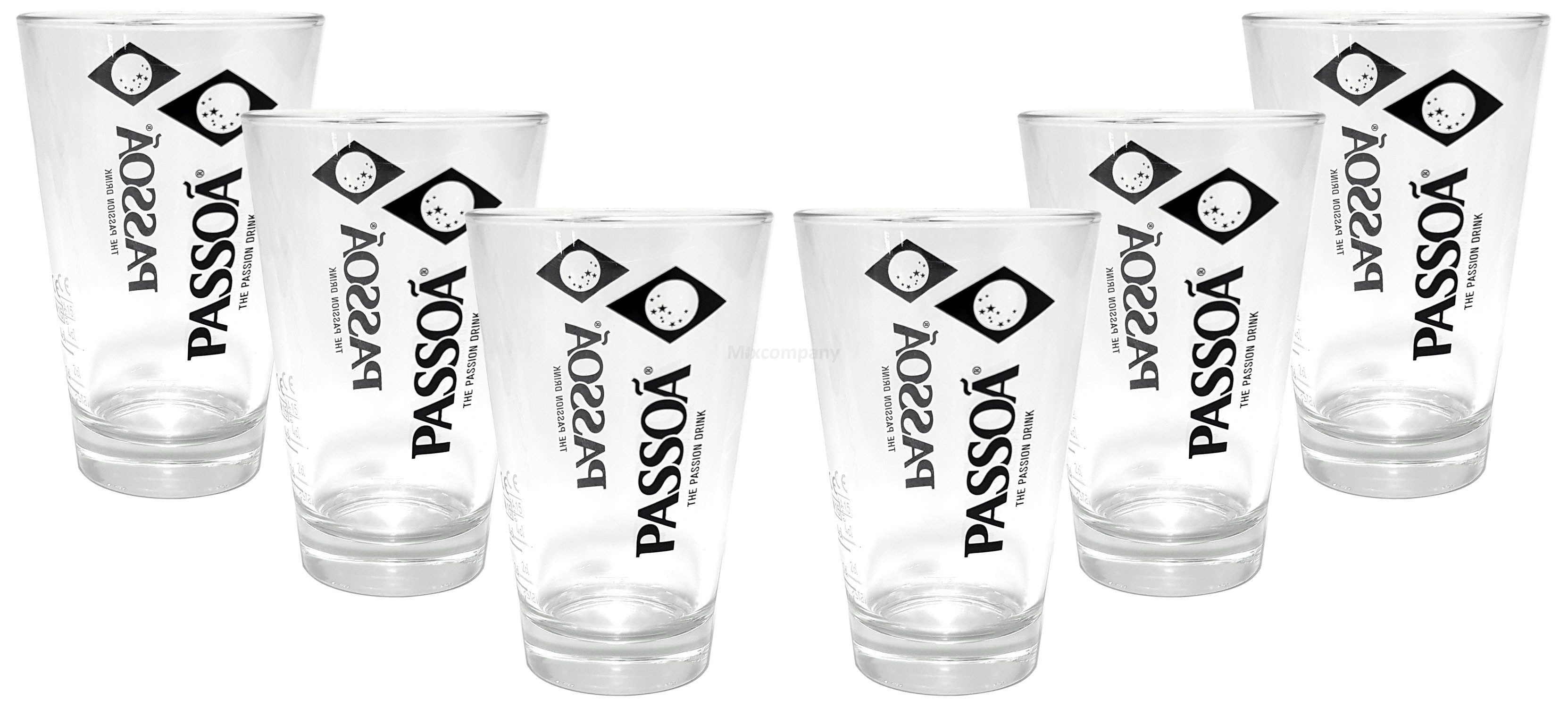 ASSO Gläser-Set Passoa Glas Gläserset - 6x Gläser Longdrink
