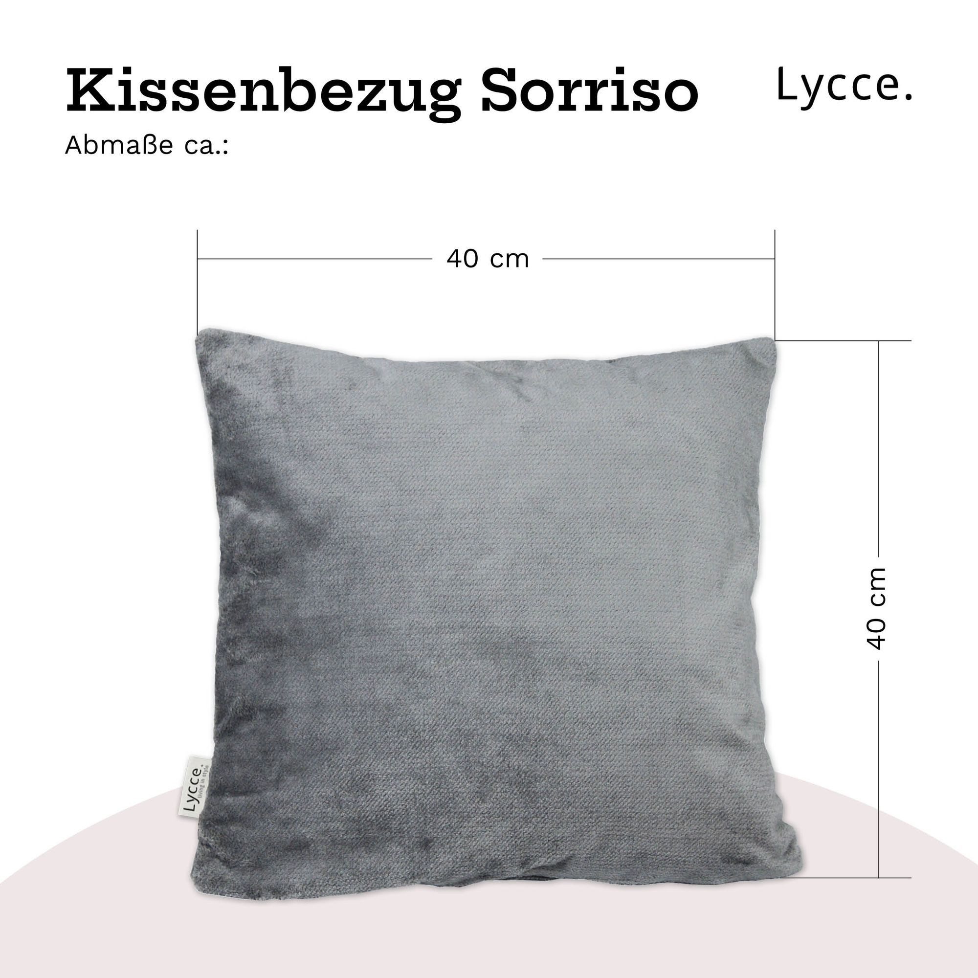 Lycce Dekokissen Kissenbezüge SORRISO Retro Samt Kissenbezug Kissenhülle Dekokissen