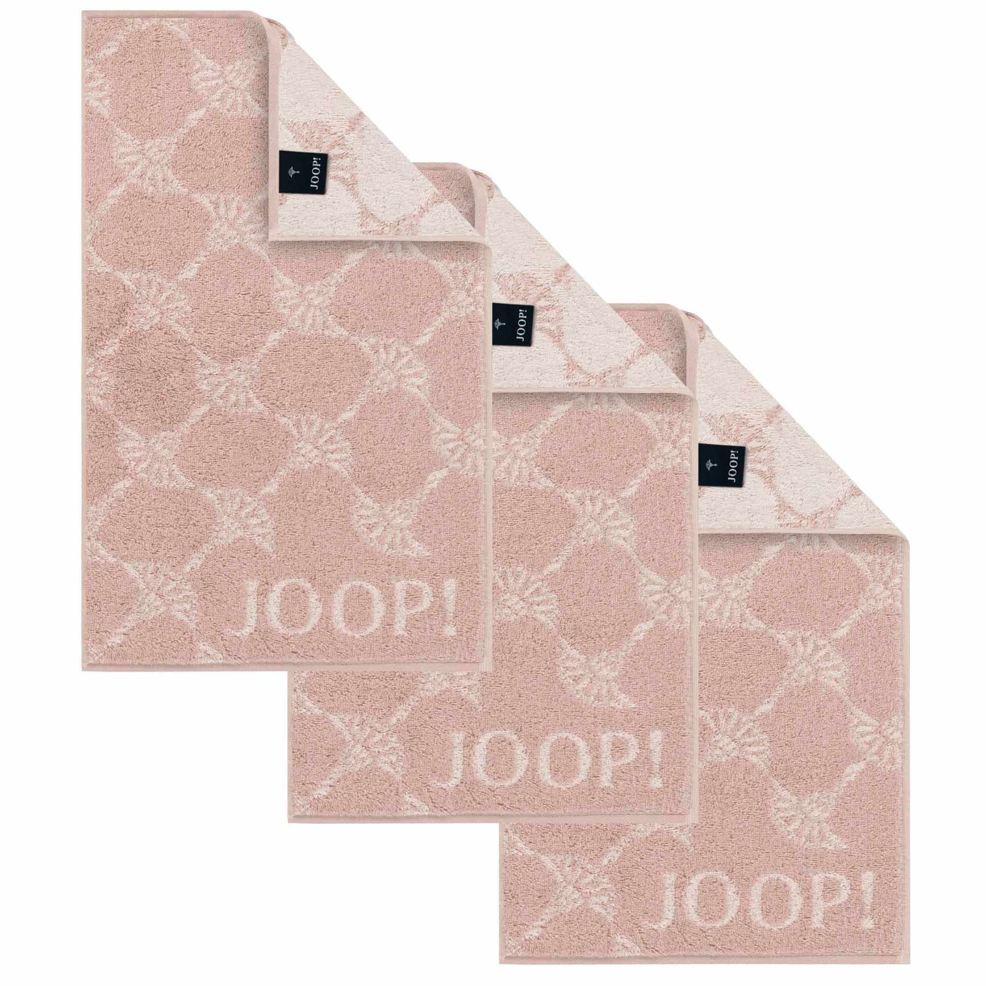 JOOP! Gästehandtücher Unisex Gästetuch 3er Pack Baumwolle, Frottier (Packung, 3-St)