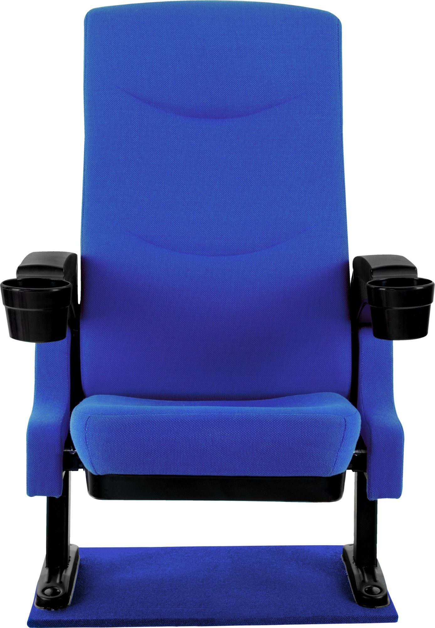Stagecaptain TV-Sessel CS-600 Movieking Kinosessel (2x Armlehne mit Getränkehalter), Relaxsessel, klappbarer Sitz, Bodenplatte