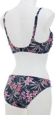Olympia Triangel-Bikini Damen Bikini - nachtblau/pink