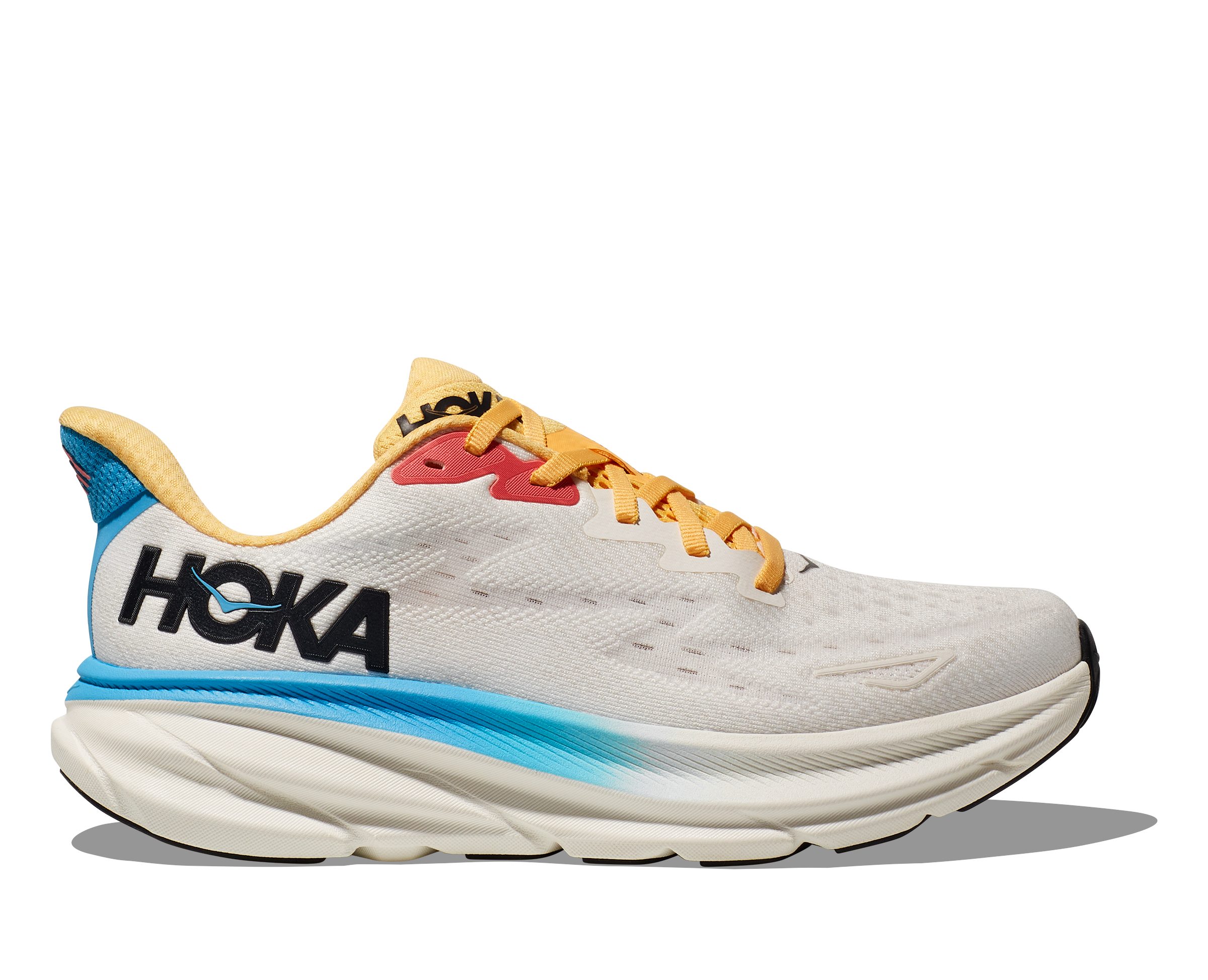 Hoka One One W Clifton 9 - Damen Laufschuh - blanc de blanc/swim day Laufschuh