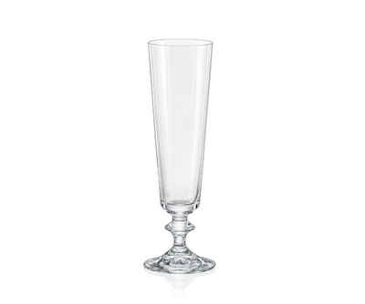 Crystalex Weinglas Sektgläser Bella Kristallglas 205 ml 6er Set Bohemia, Kristallglas, Kristallglas, Bohemia