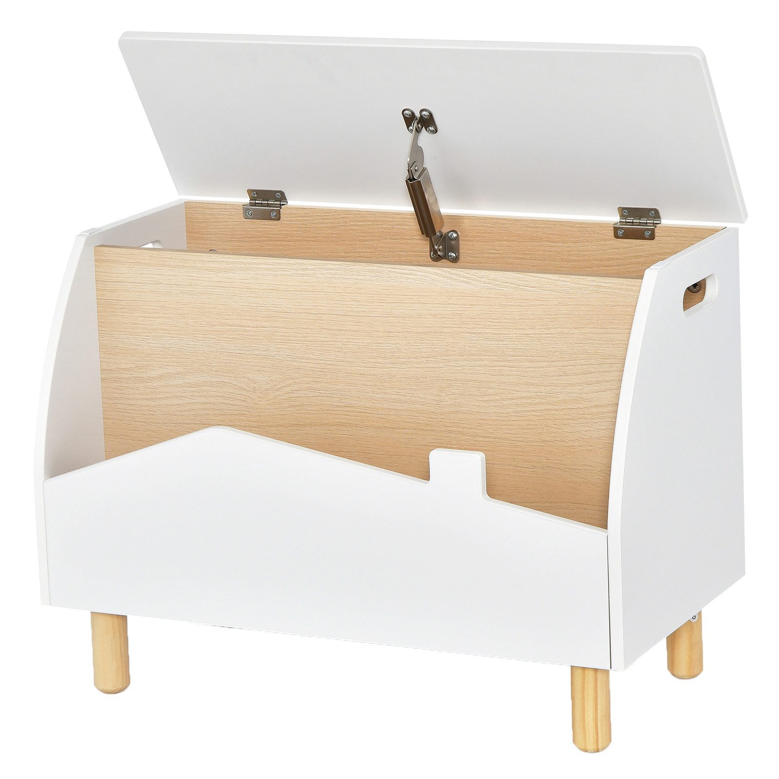 COSTWAY Spielzeugtruhe Kinderregal, aus Holz, 60 x 30 x 44 cm günstig online kaufen