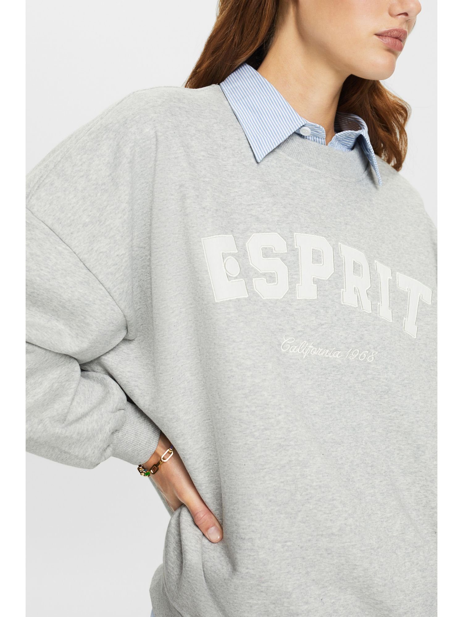 Fleece Logo-Sweatshirt Sweatshirt Esprit aus (1-tlg)
