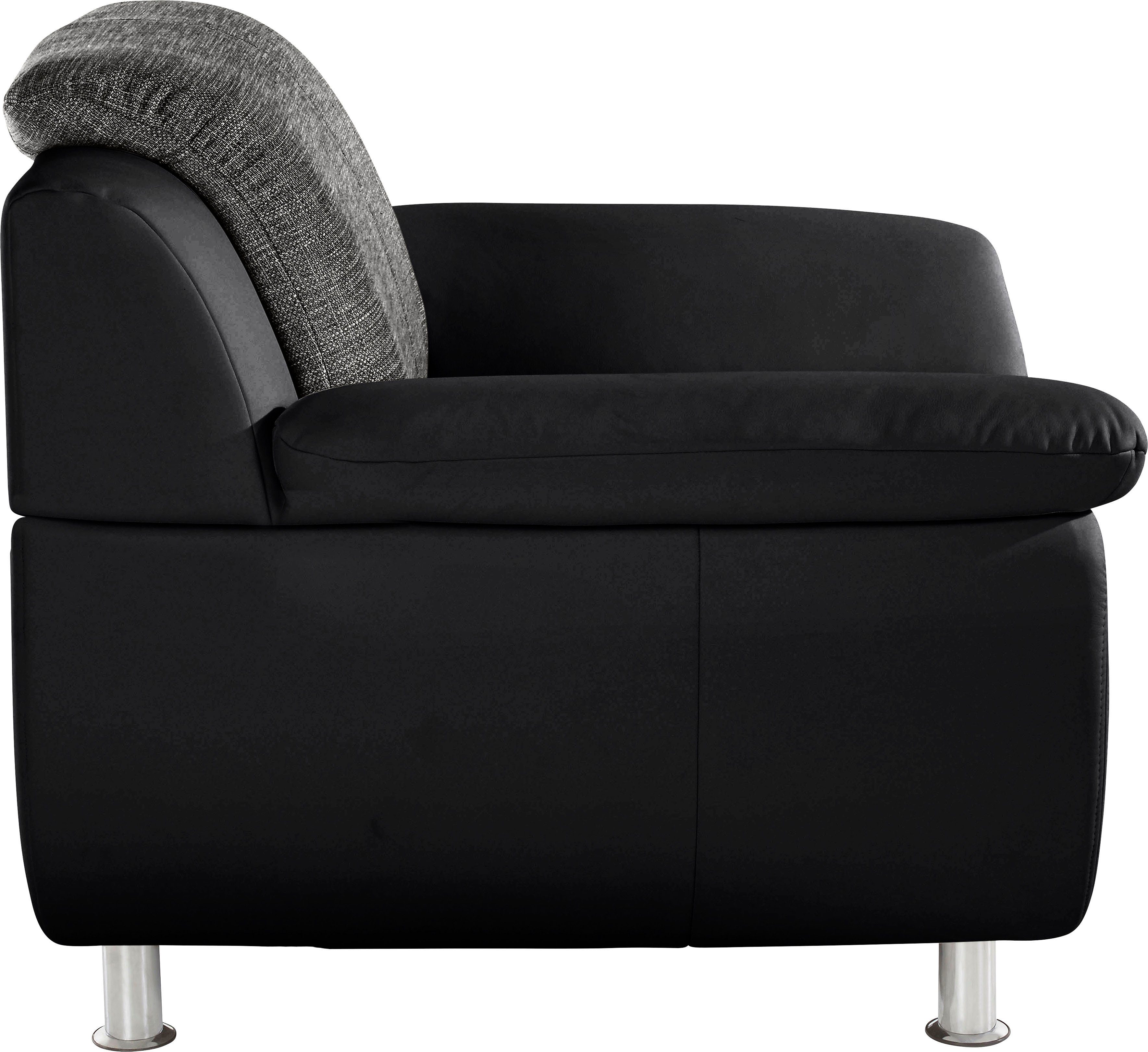 TRENDMANUFAKTUR Sessel Rondo III 121 cm, Loungesessel, wahlweise mit komfortablem Federkern, mit extra breiten Armlehnen – Bild 4 von 5