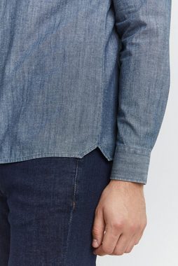 Casual Friday Langarmhemd Anton LS denim shirt 20504387 Langarmhemd aus Leinenmix