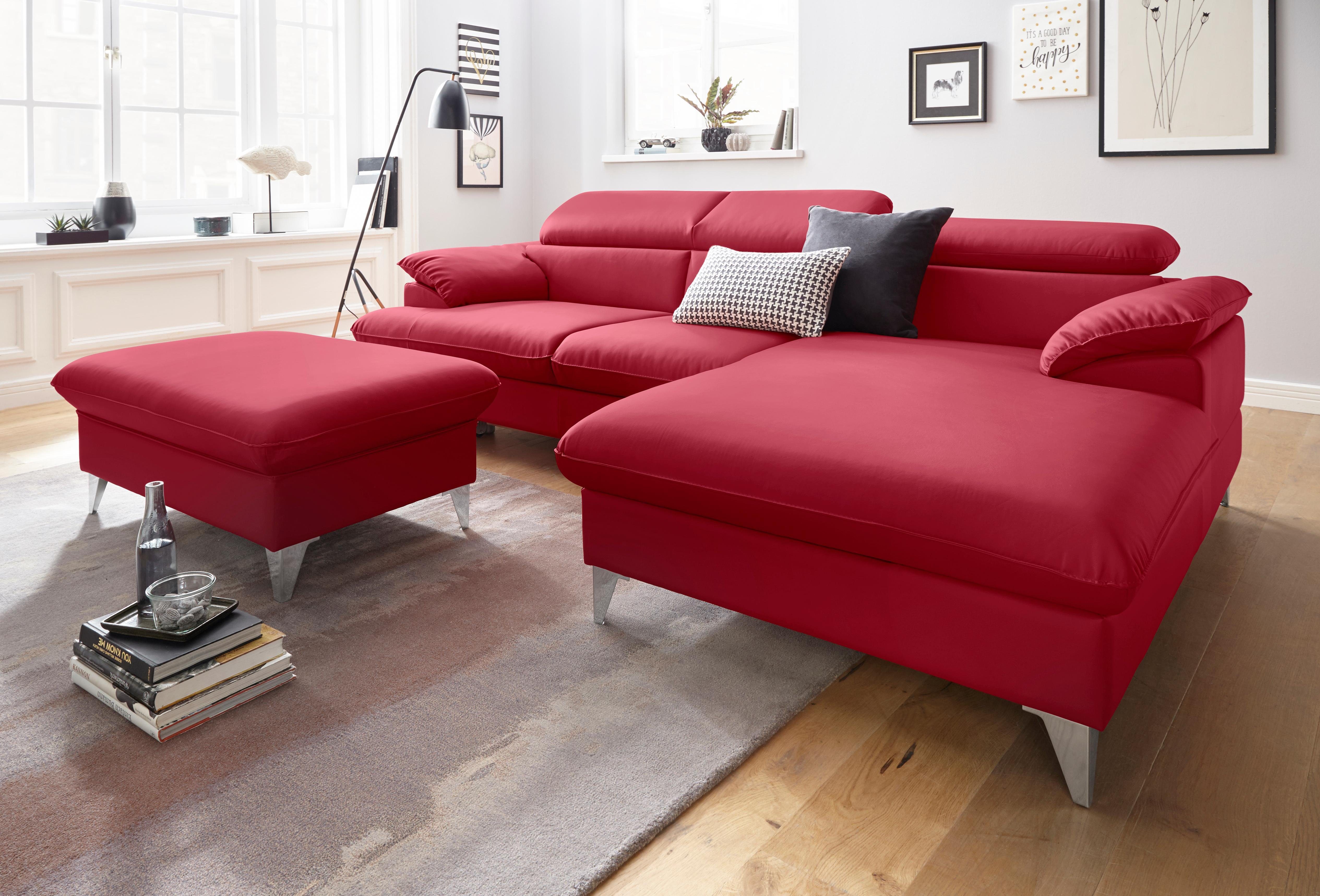 COTTA Ecksofa Caluso L-Form, mit Kopfteilverstellung, günstig online kaufen