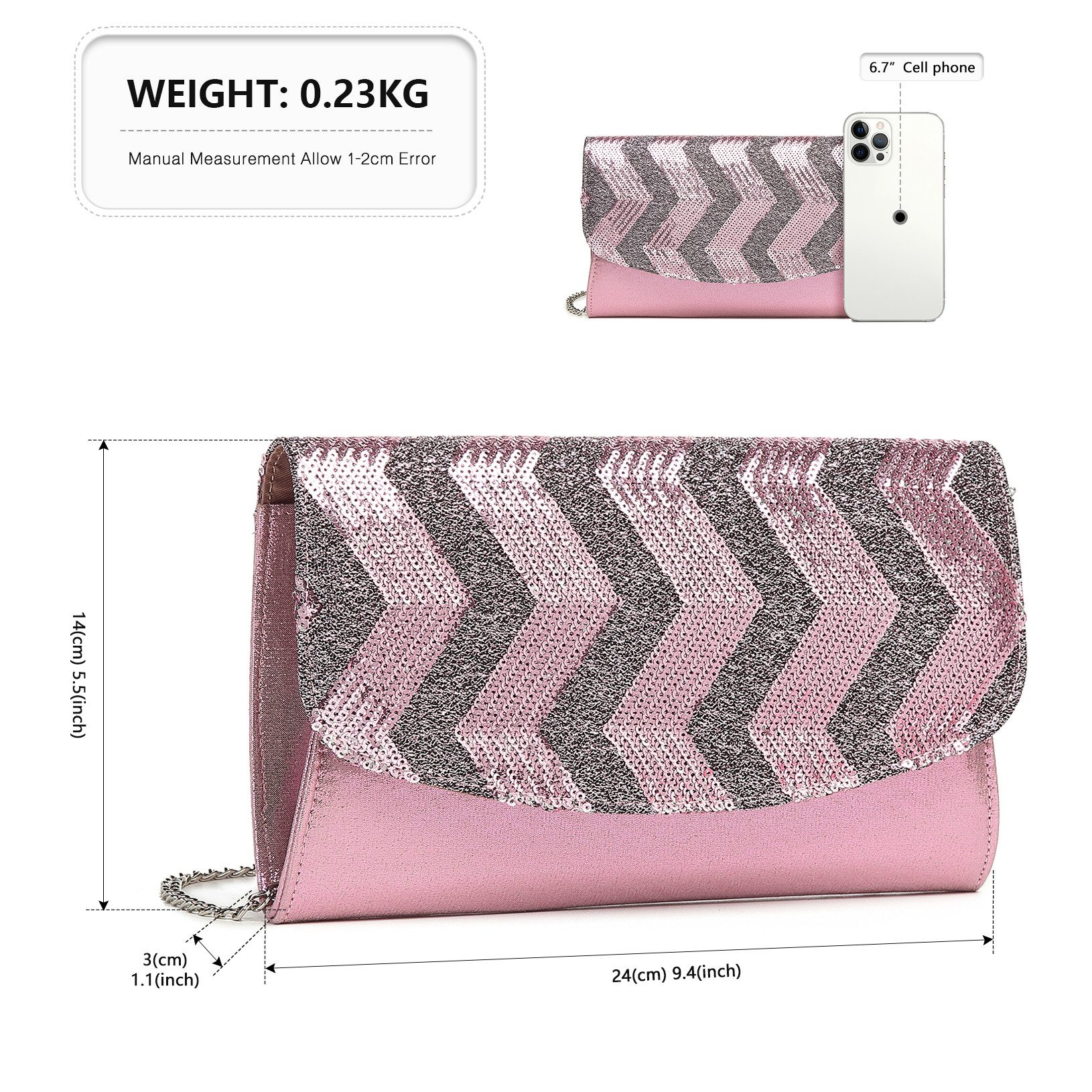 Miss Lulu Clutch Elegante Damen Abendtasche günstig online kaufen
