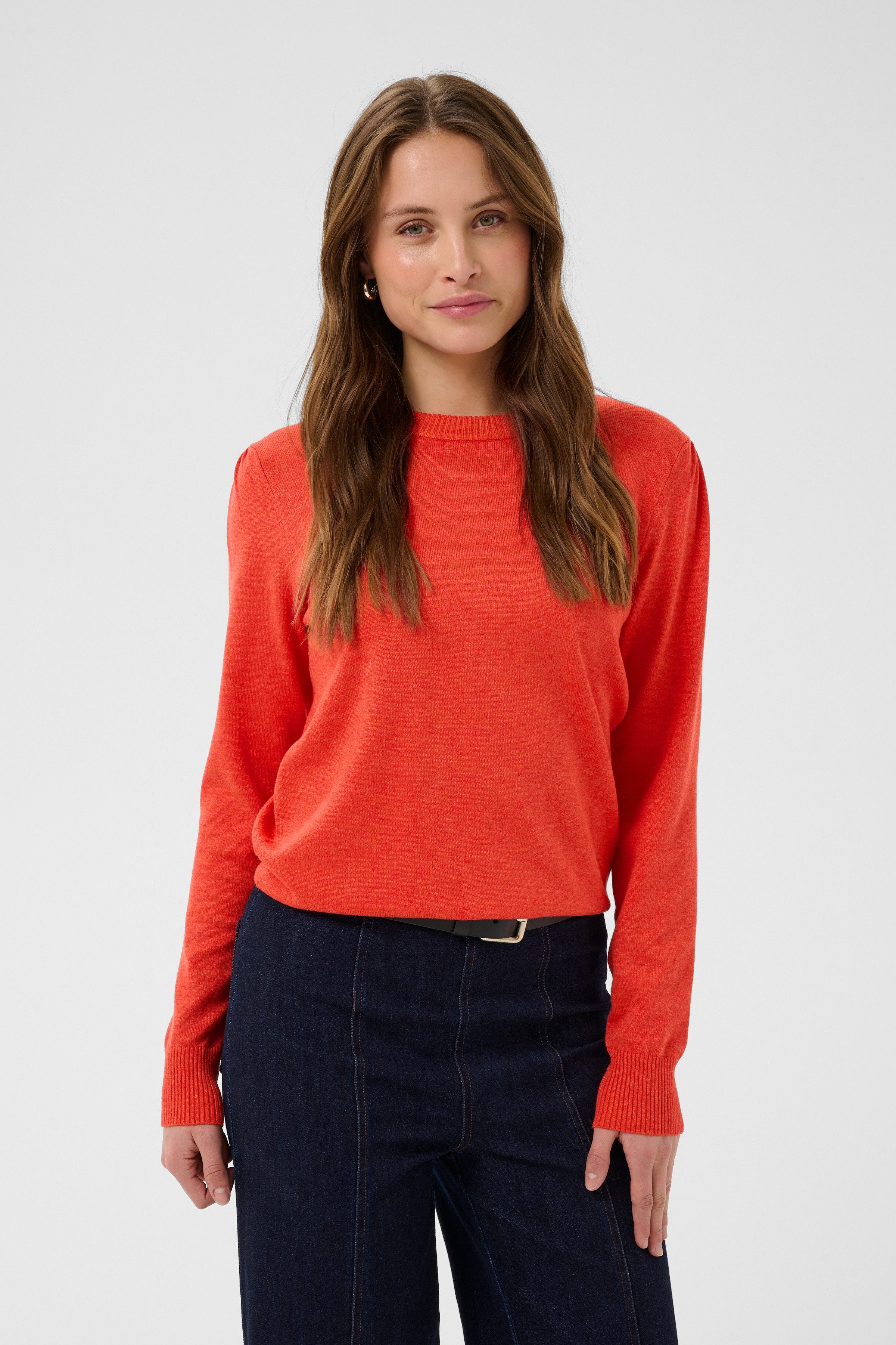Saint Tropez Rundhalspullover MilaSZ Viskosemischung, Regular fit