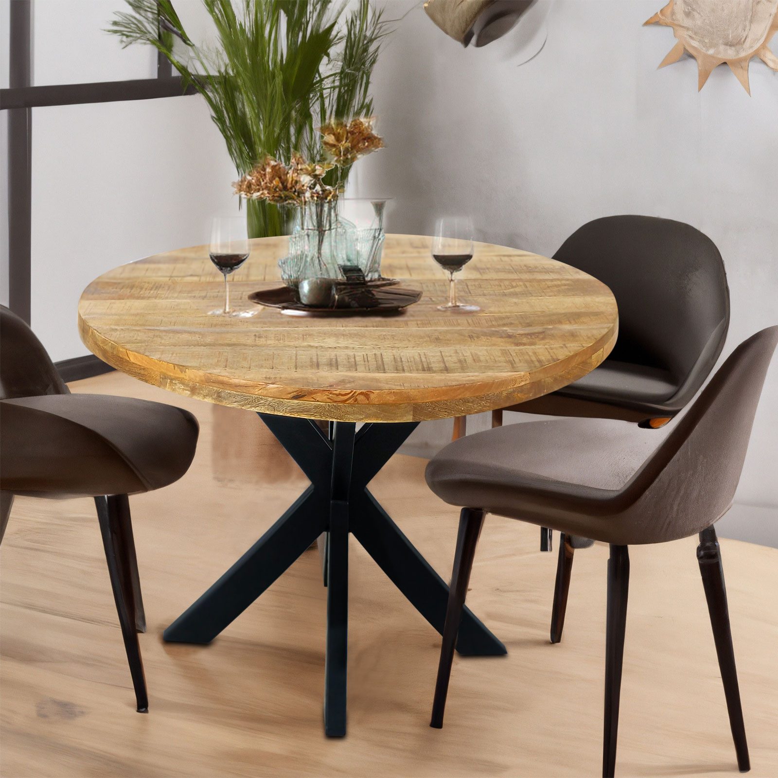 Amagohome Esstisch Esstisch rund ø120cm Esszimmer günstig online kaufen