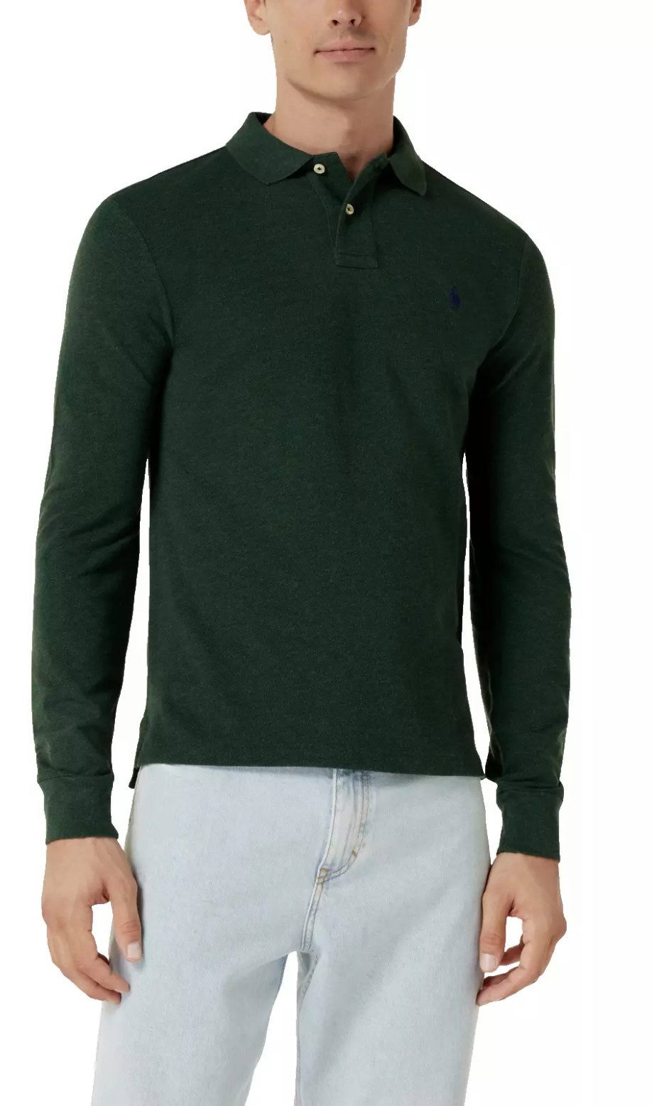 Polo Ralph Lauren Langarm-Poloshirt Herren Hemd Slim-Fit Weich, atmungsaktiv und angenehm auf der Haut