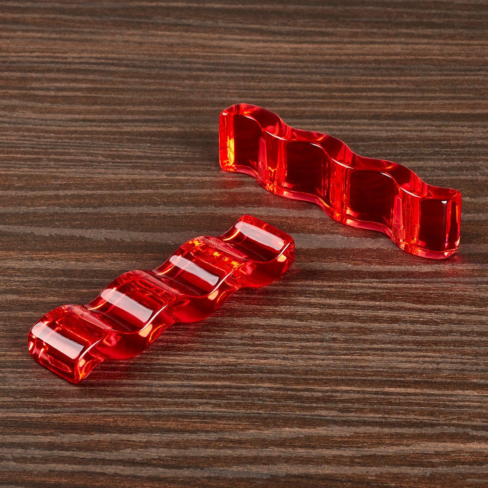 SO-TECH® Möbelgriff Designgriff SW68 BA 64 mm kirschrot-transluzent rot transpar, inkl. Schrauben