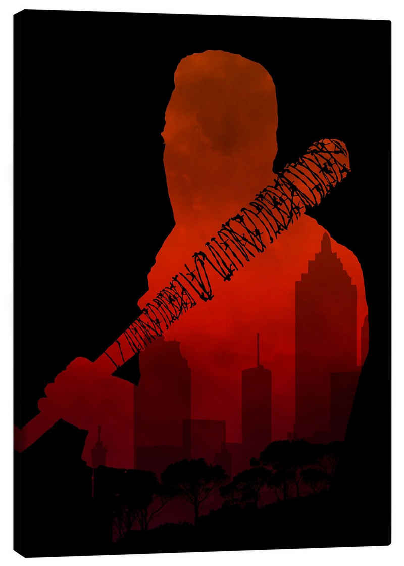 Posterlounge Leinwandbild HDMI2K, The Walking Dead - Negan and his beautiful Lucille, Grafikdesign
