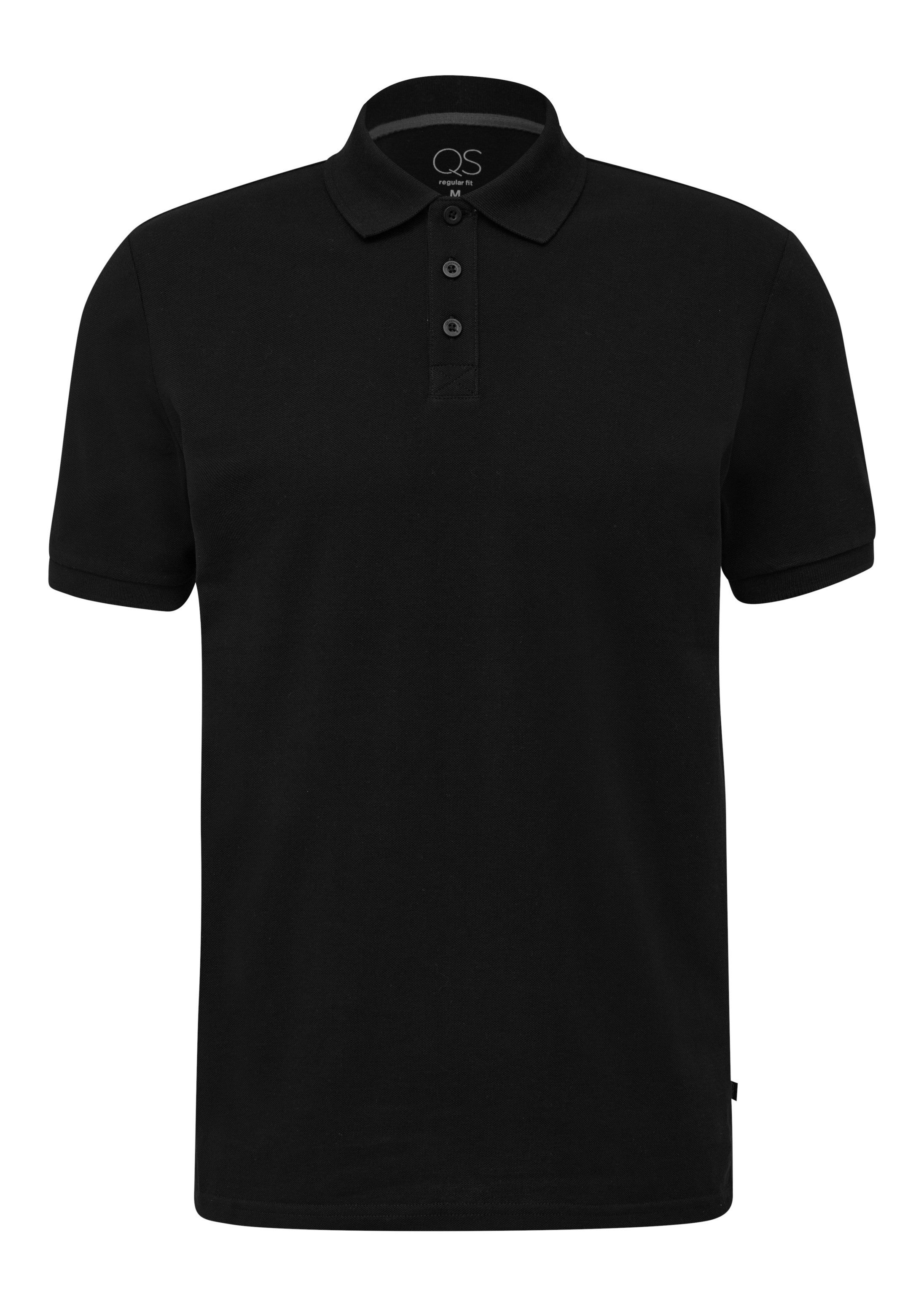 QS Kurzarmshirt Polo-Shirt Poloshirt aus Piqué