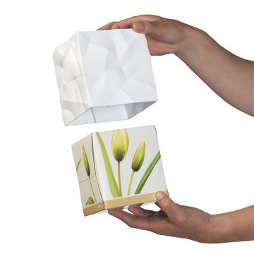Klein & More Aufbewahrungsbox Essey Papiertücher-Box WIPY CUBE weiß