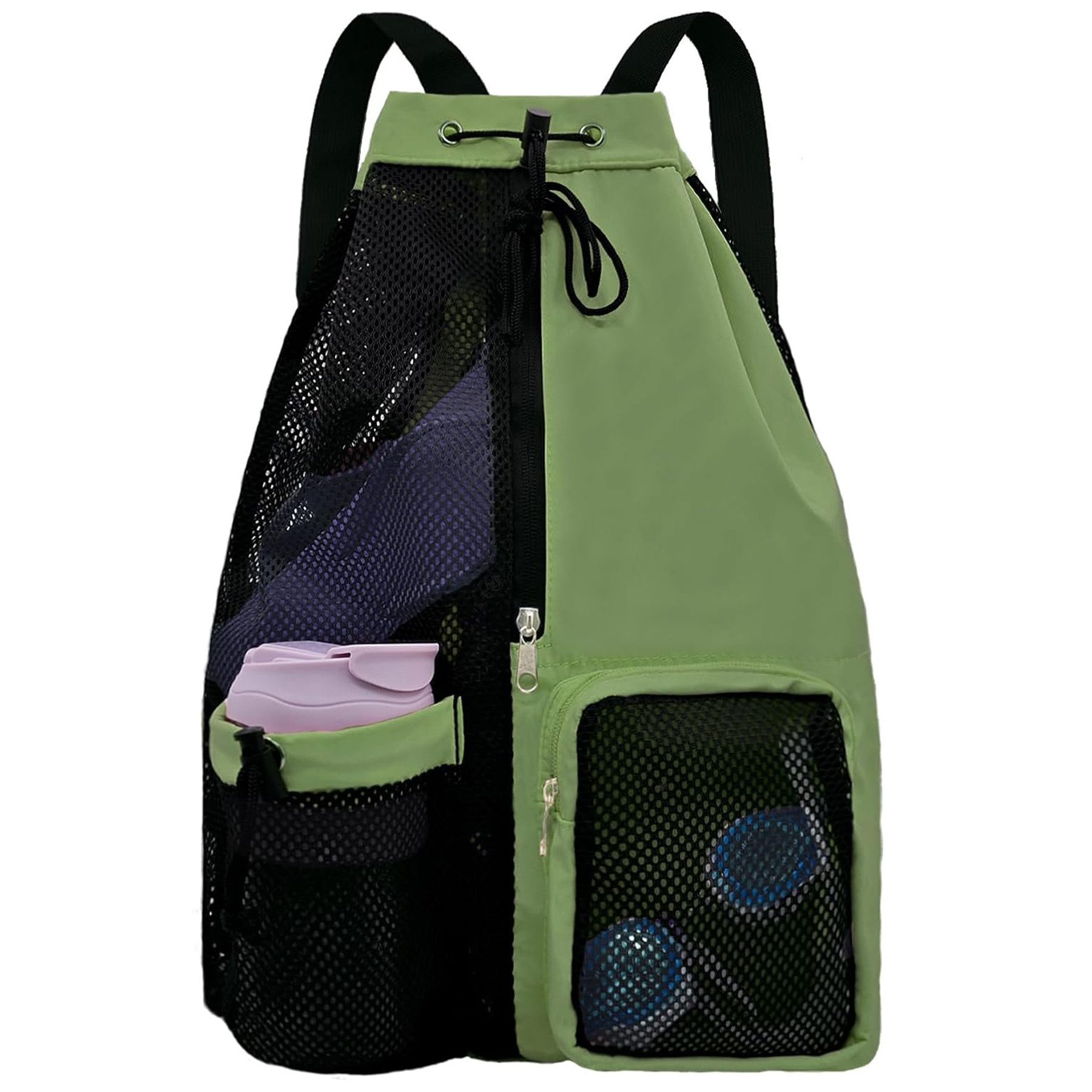 Mutig Strandtasche Mesh Schwimmrucksack mit Kordelzug günstig online kaufen