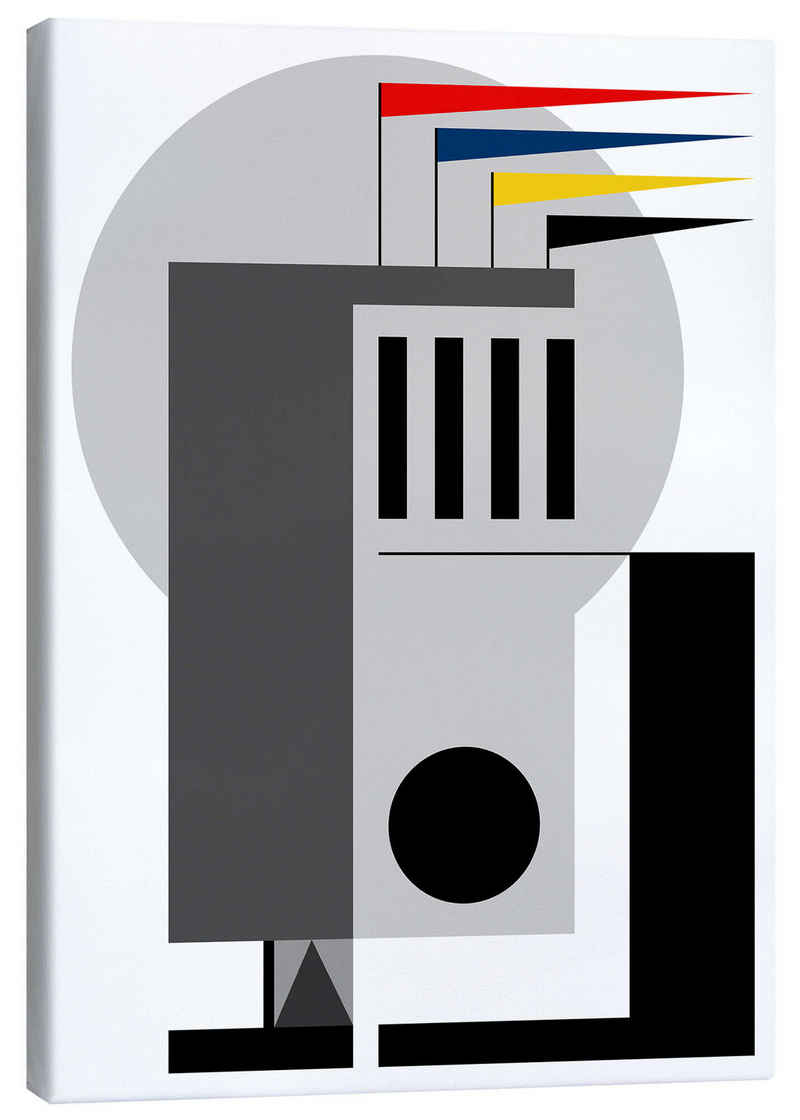 Posterlounge Leinwandbild THE USUAL DESIGNERS, Bauhaus Träumerei, Wohnzimmer Skandinavisch Grafikdesign