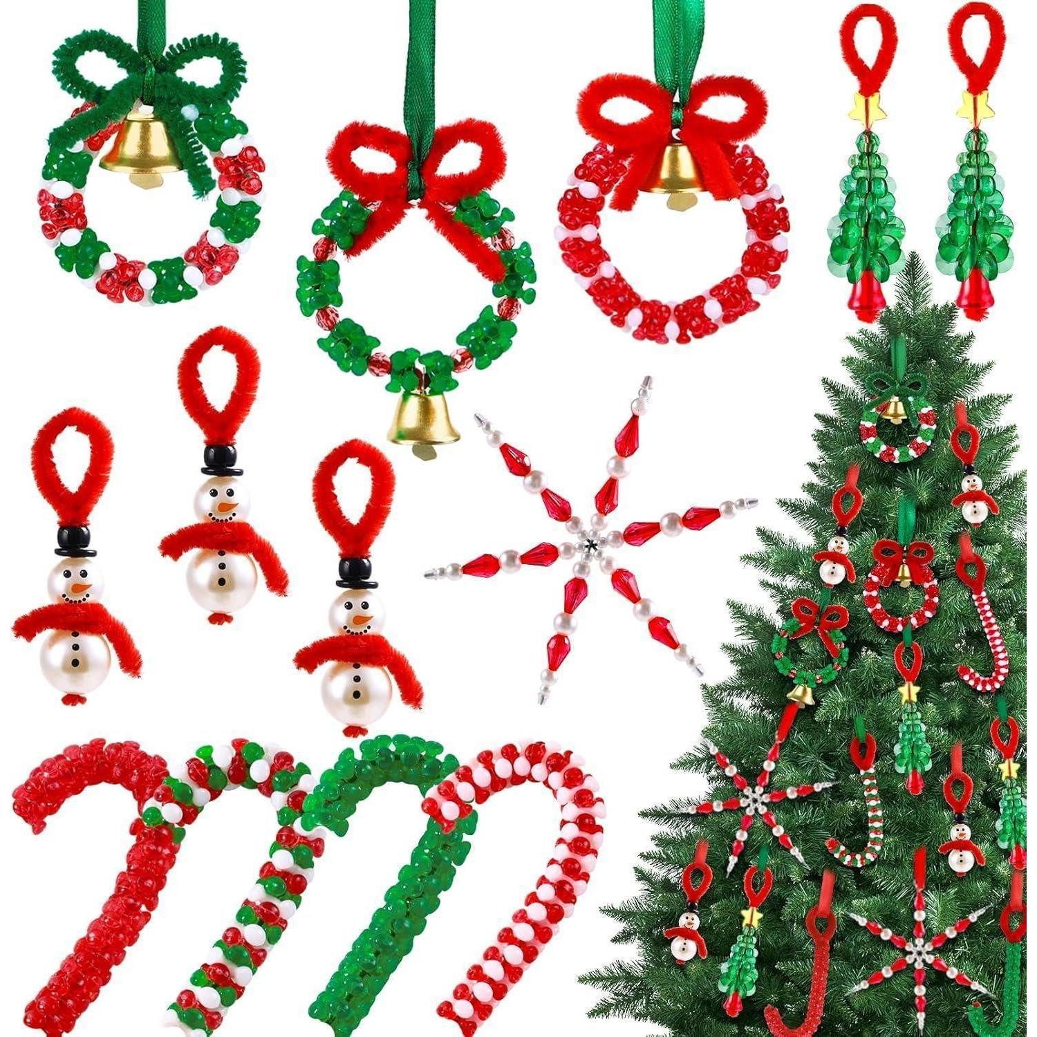 LuxusKollektion Bastelperlen Weihnachtsperlen Ornamente Set DIY 36-tlg, (36-tlg)