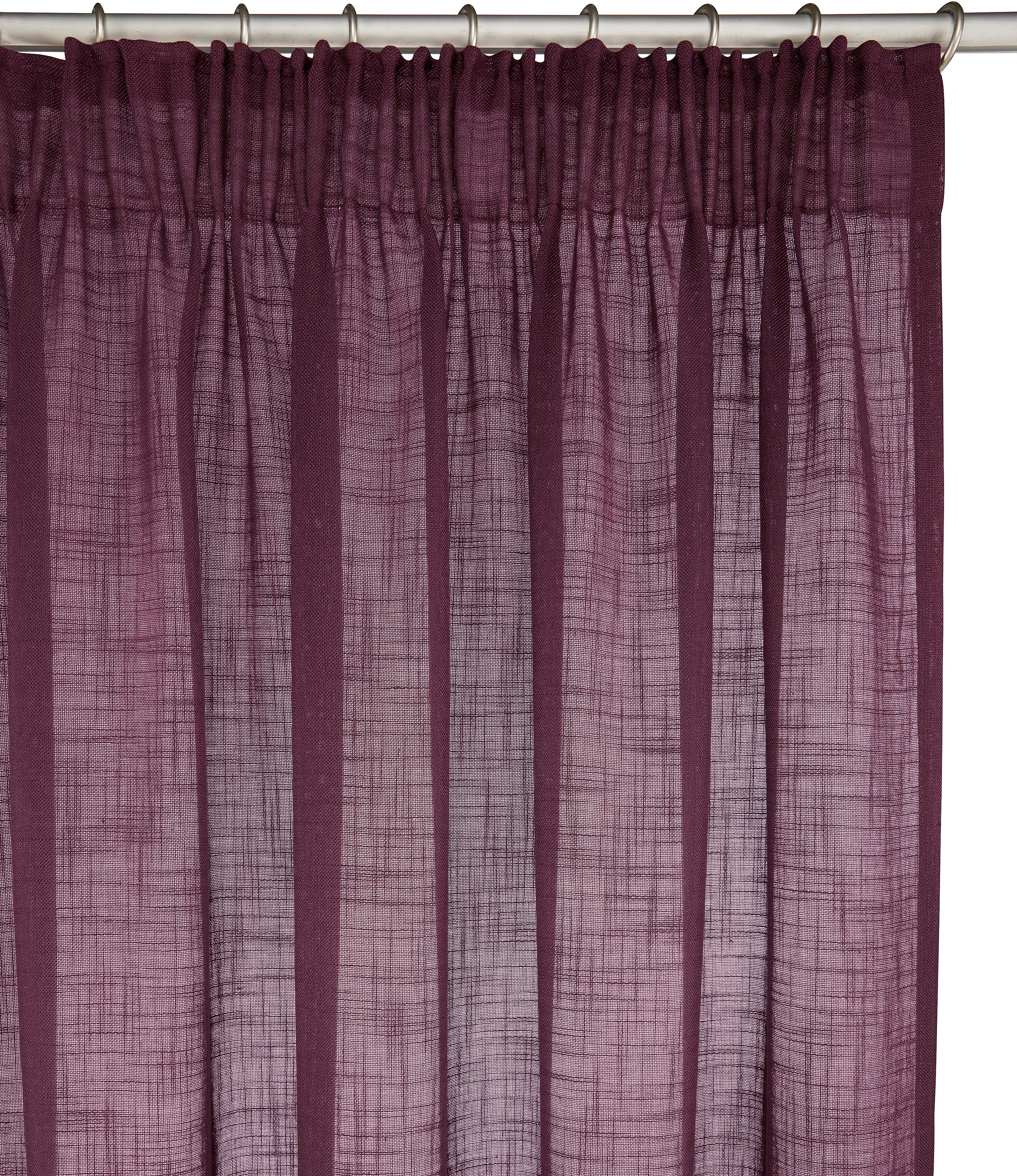 LeGer Home by Lena Gercke Gardine Marusha, Leinenoptik, halbtransparent, 1er & 2er Pack, Topseller (2 St), Multifunktionsband, halbtransparent, 1/2er Schal, Lei – Bild 4 von 5