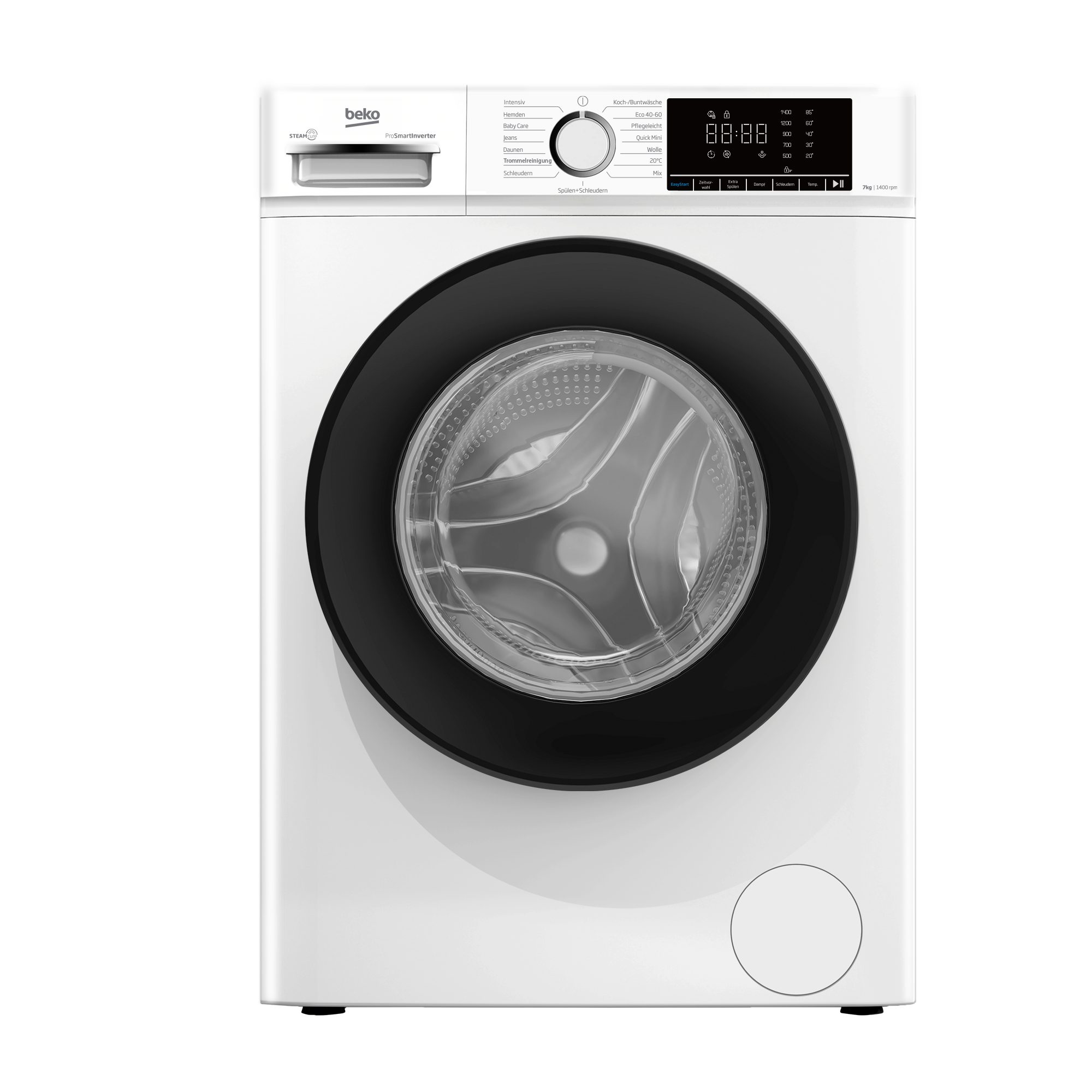 BEKO Waschmaschine WMOFE741, 7 kg, 1400 U/min, Dampf gegen Flecken, vergessene Wäsche einfach nachlegen