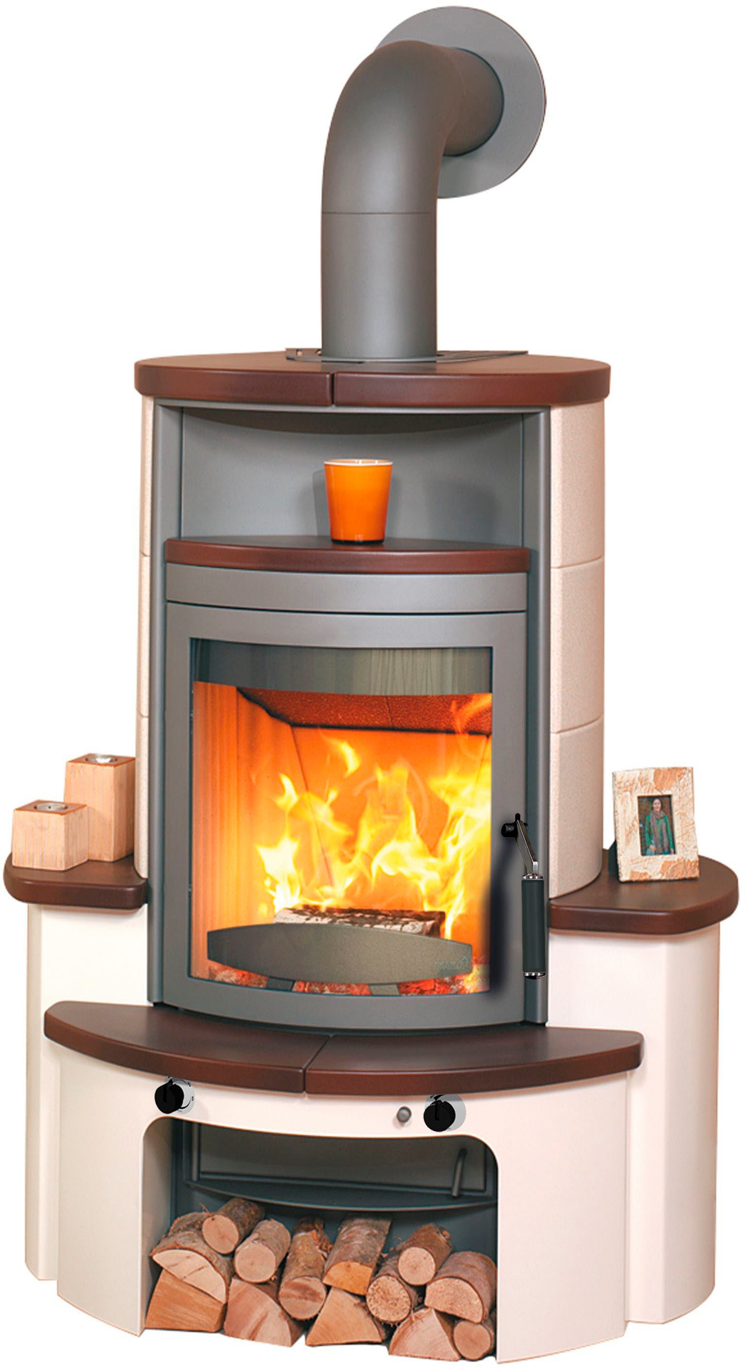 HARK Kaminofen »Avenso GT ECOplus 8 kW«, 8 kW, Dauerbrand, jola-braun/stone
