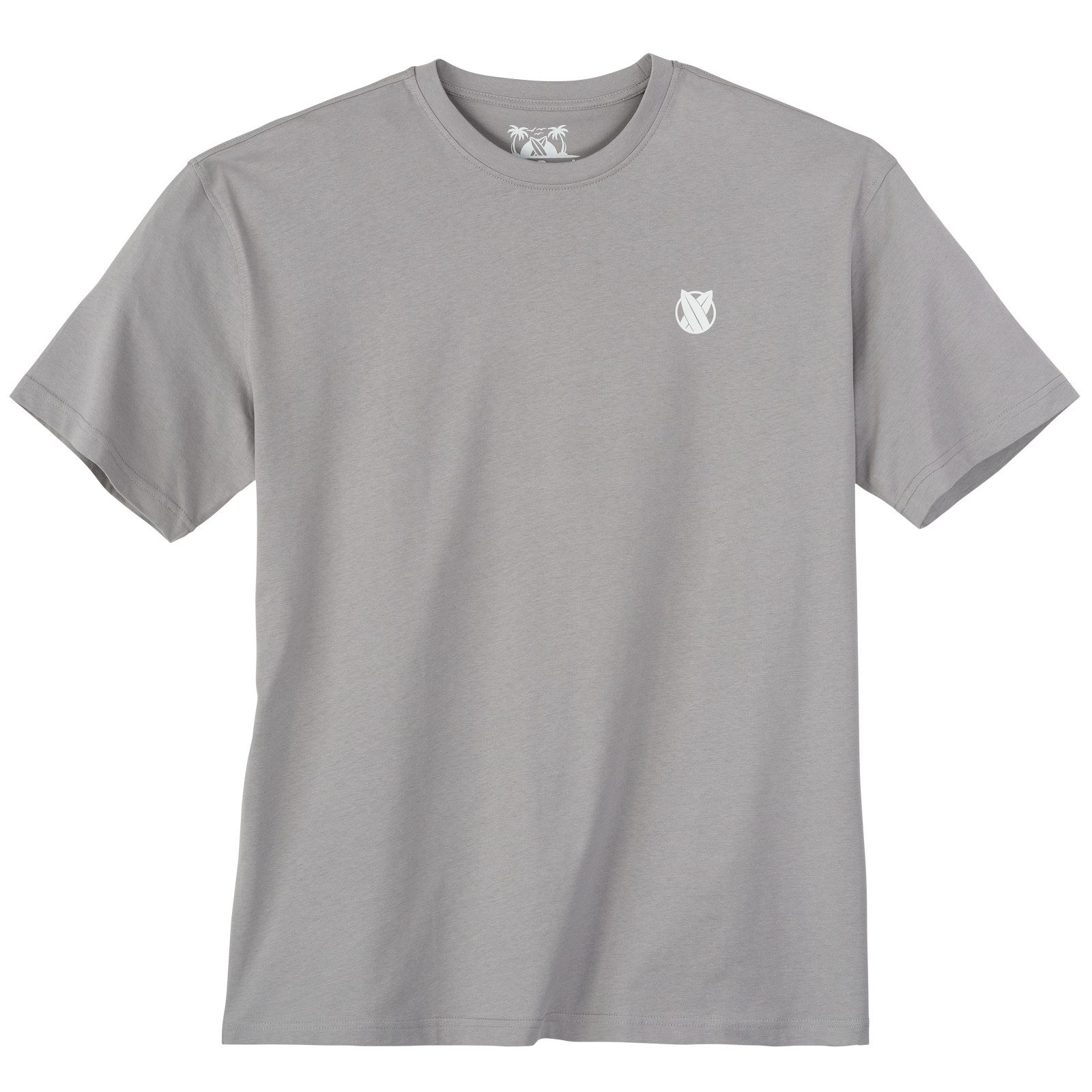 Calm Beach Print-Shirt Calm Beach Übergrößen T-Shirt grau Rückenprint Miami günstig online kaufen