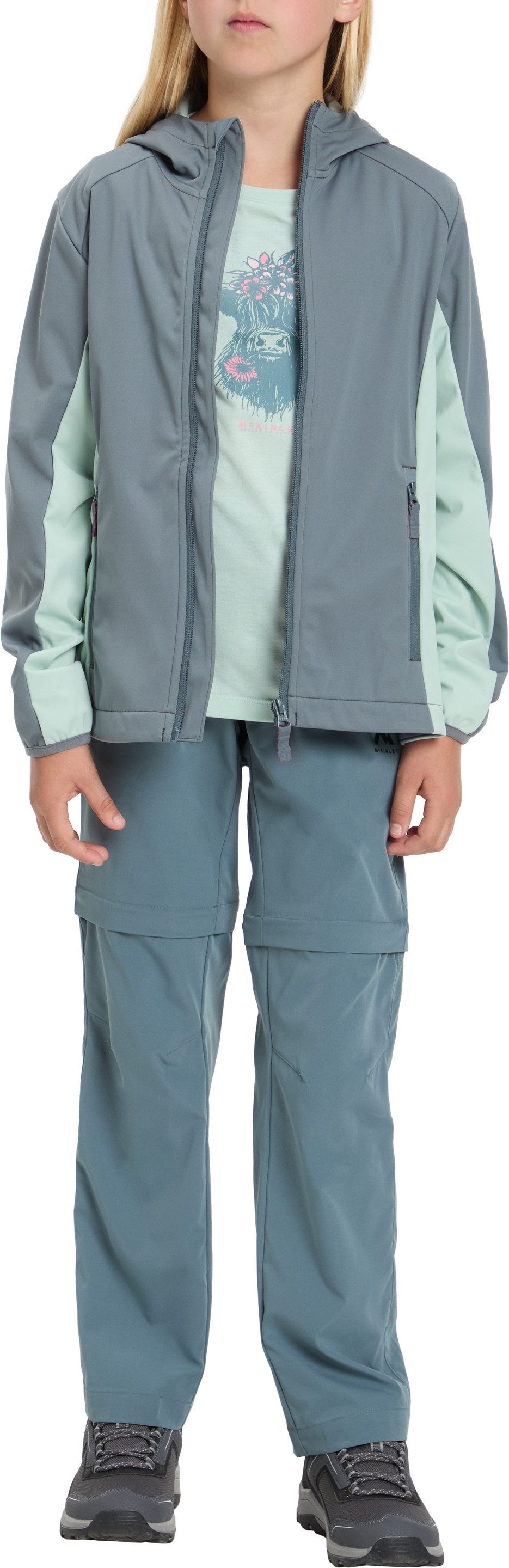 McKINLEY Outdoorjacke DA.-UNTERJACKE ABE LT G sportlich, aus Polyester, mit Kapuze, hüftbedeckend, für Kinder – Bild 4 von 5