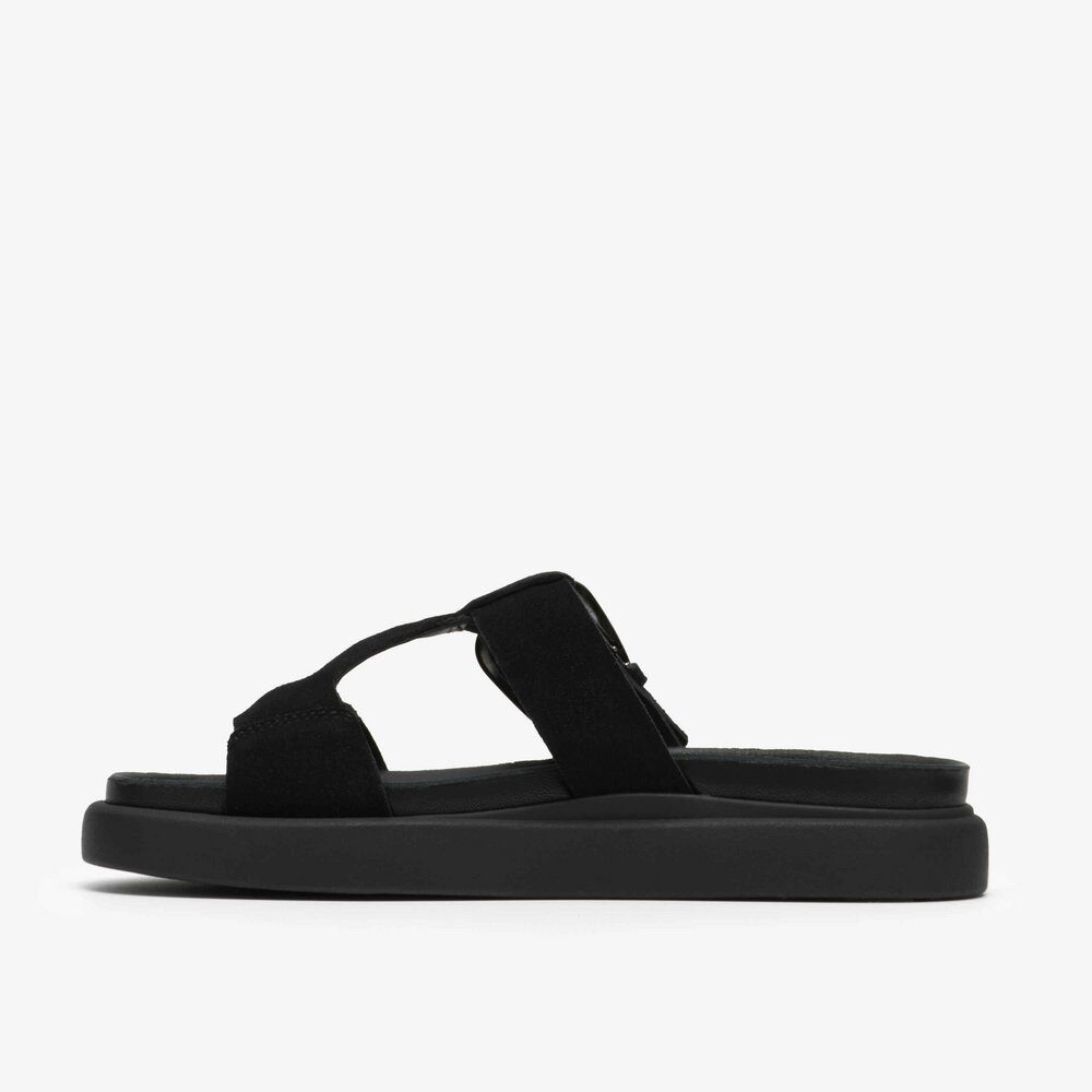 Clarks Clarks - Aristella West Black Sde - Schwarz Pantolette