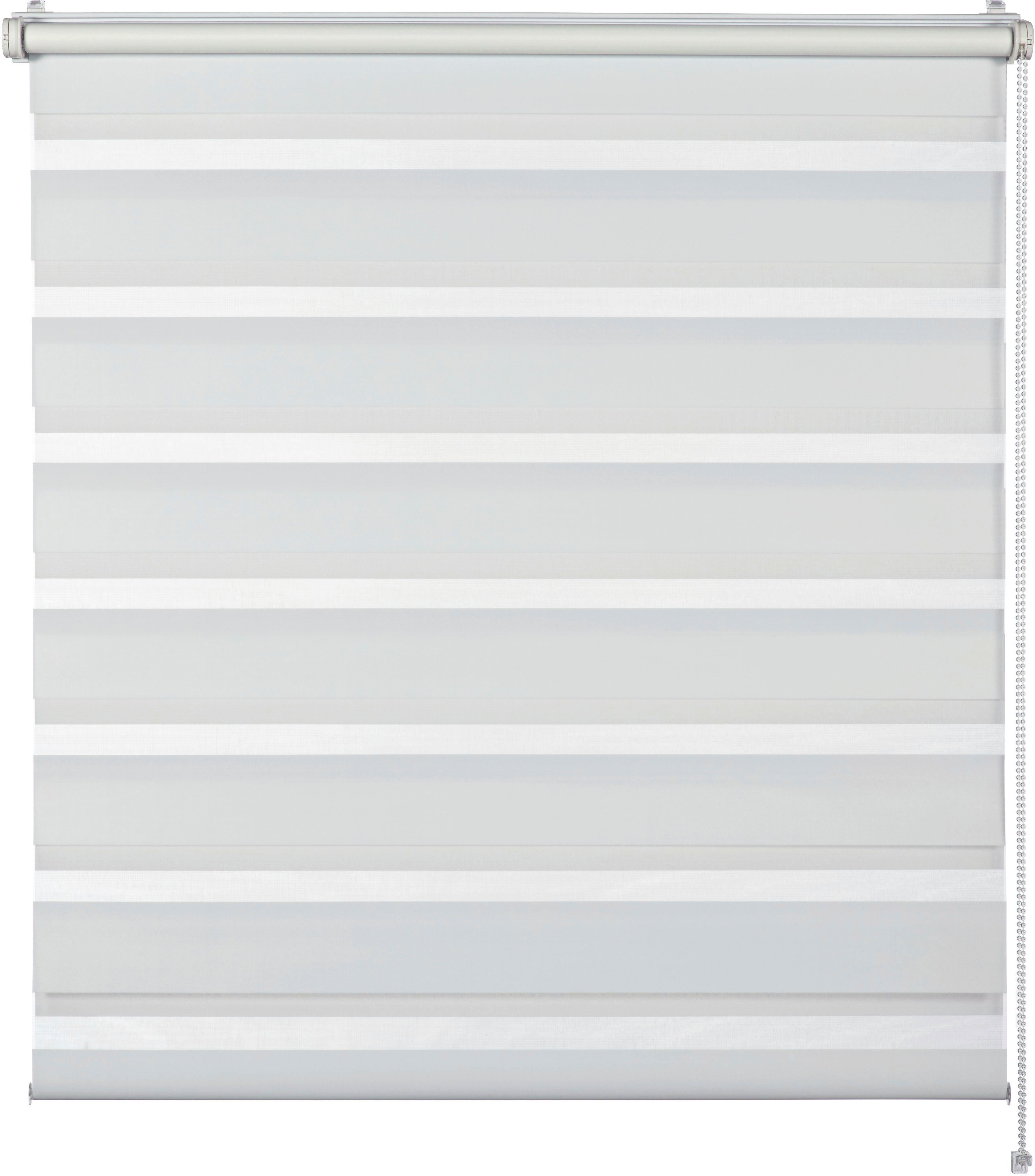 Doppelrollo Tilda, SCHÖNER WOHNEN-Kollektion, transparent, mit Bohren/ohne Bohren, freihängend, Klemmfix, geklemmt, silberne oder weiße Rollo-Technik