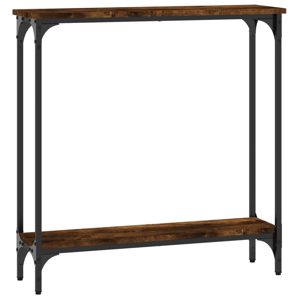 vidaXL Beistelltisch Konsolentisch Räuchereiche 75x22,5x75 cm günstig online kaufen