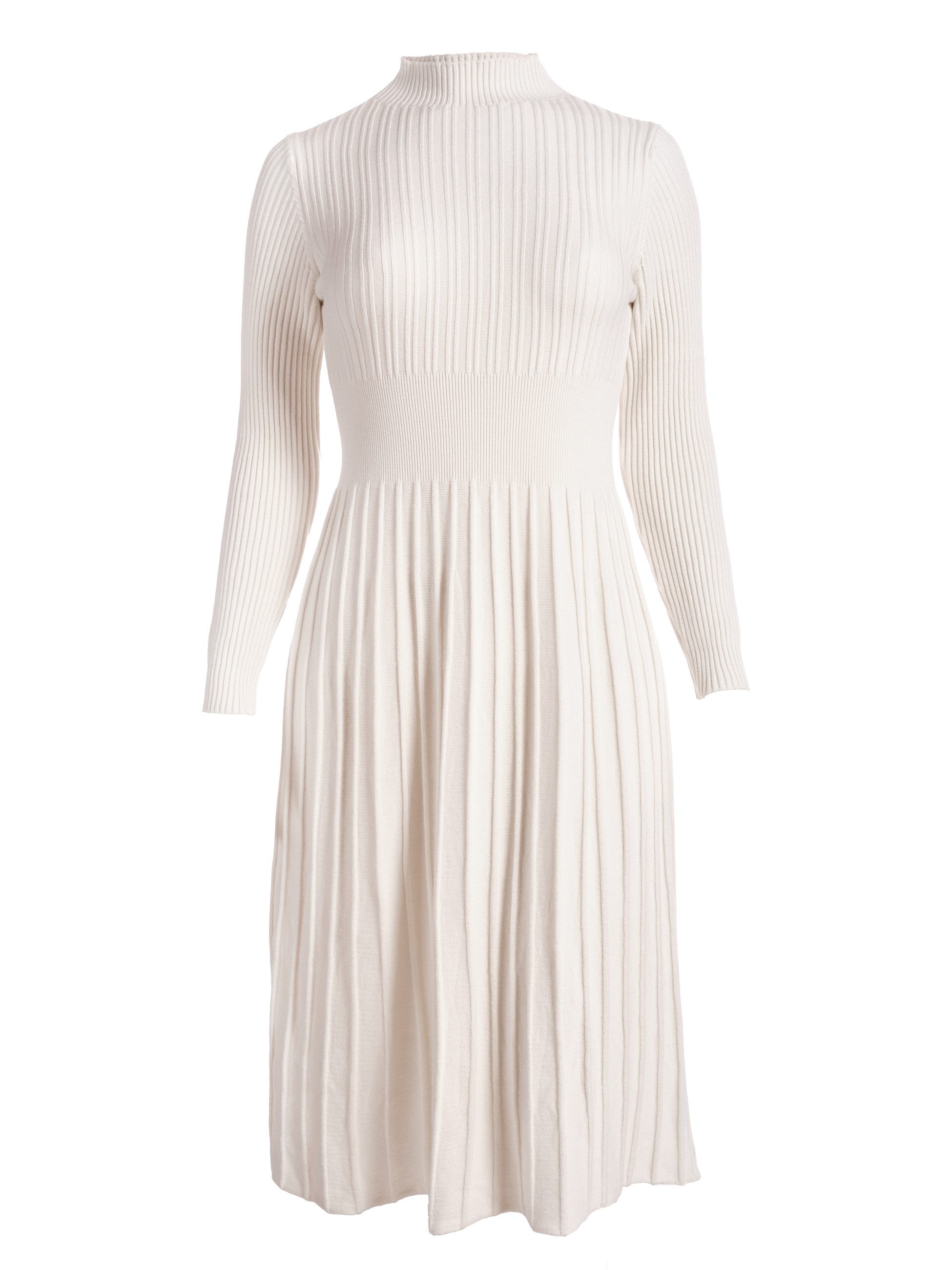 Strickkleid Midikleid tailliert