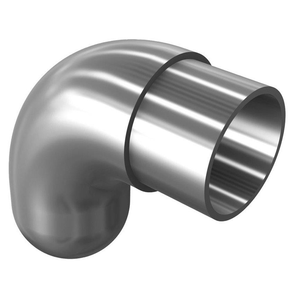 Alpertec Handlauf Handlaufendstück Edelstahl K 240 matt A4, Handlauf, (1 St), Edelstahl Korn 240 matt A4