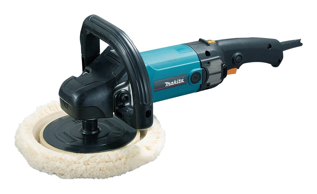 Makita Exzenterschleifer, max. 3200 U/min, Rotationsschleifer 1.200 W, 9237CB, 180 mm - im Karton