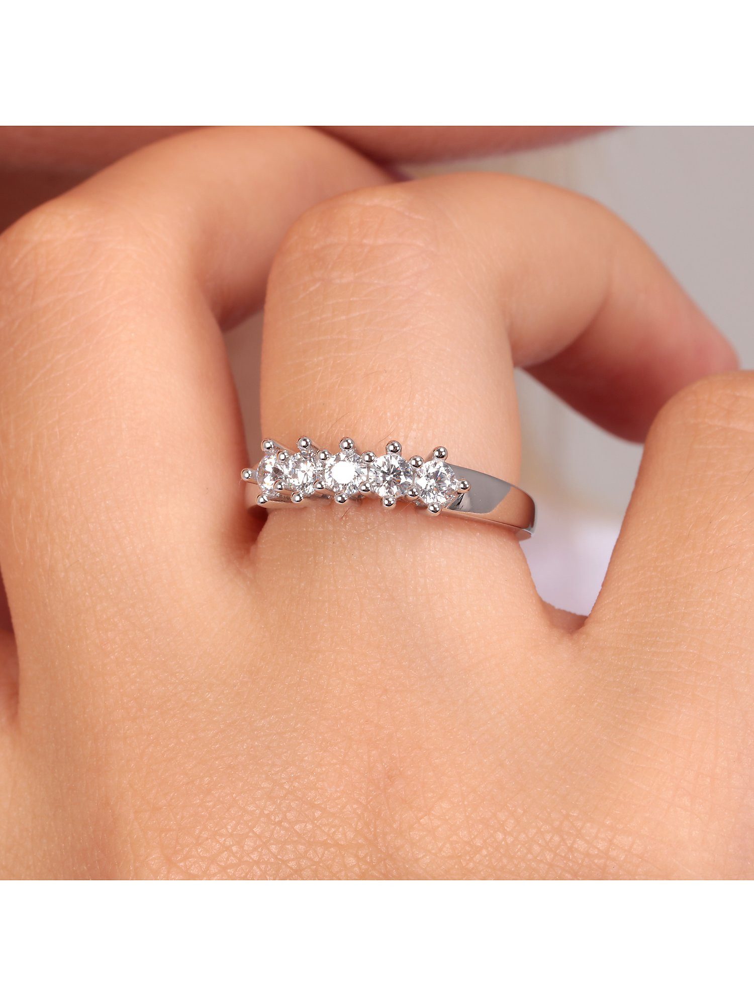 CHRIST Silberring CHRIST Damen-Ring 925er Silber, recycelt Zirkonia, Zirkon günstig online kaufen