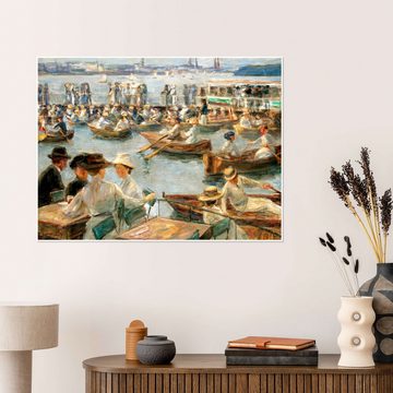 Posterlounge Poster Max Liebermann, An der Alster in Hamburg, Malerei