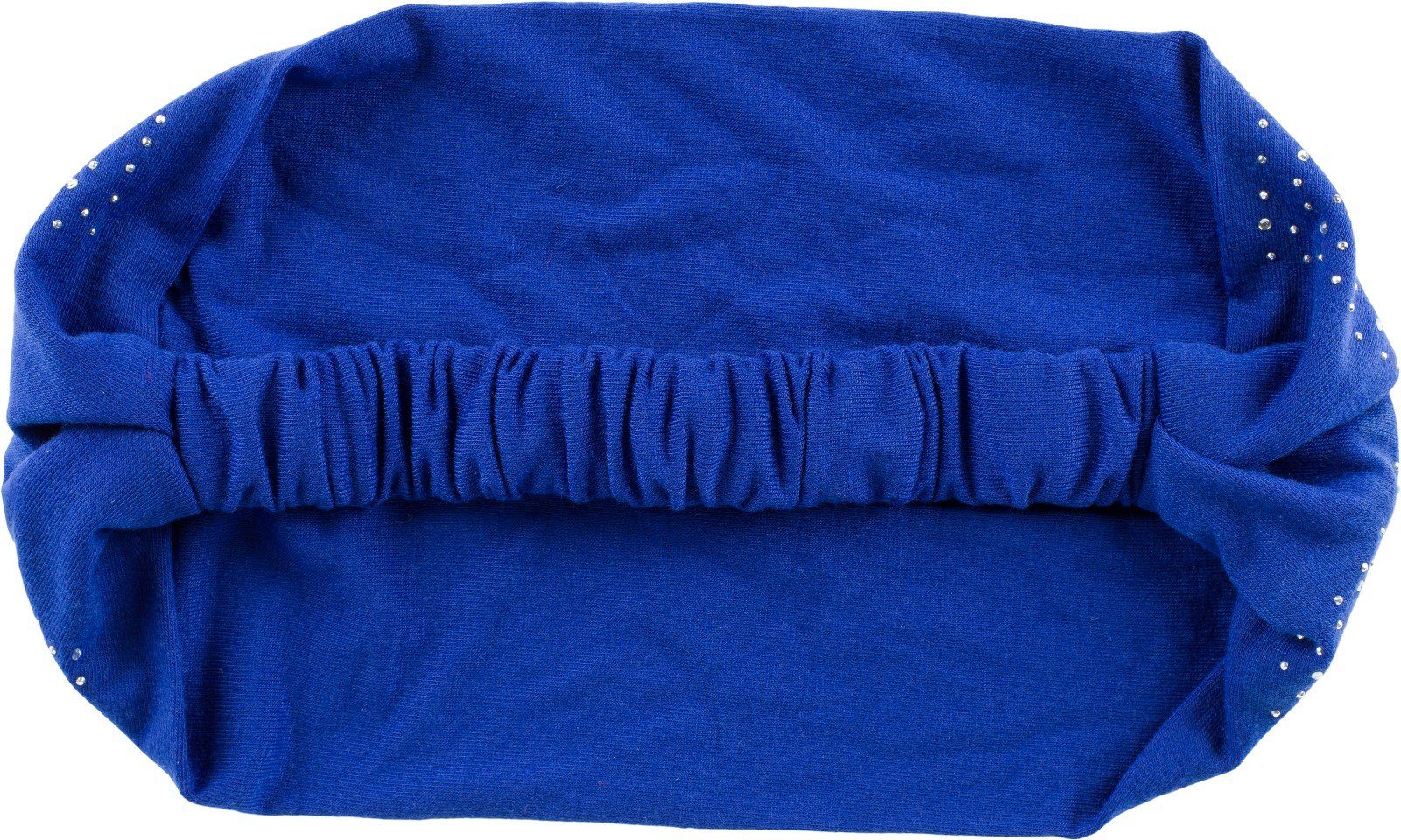 1-tlg., Haarband, styleBREAKER mit Blau Haarband Strasssteine