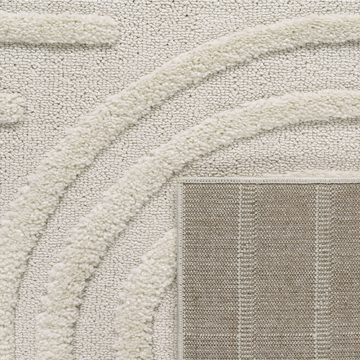 Hochflor-Teppich Für Wohnzimmer Mit 3D Effekt Teppich, Paco Home, rechteckig, Höhe: 34 mm