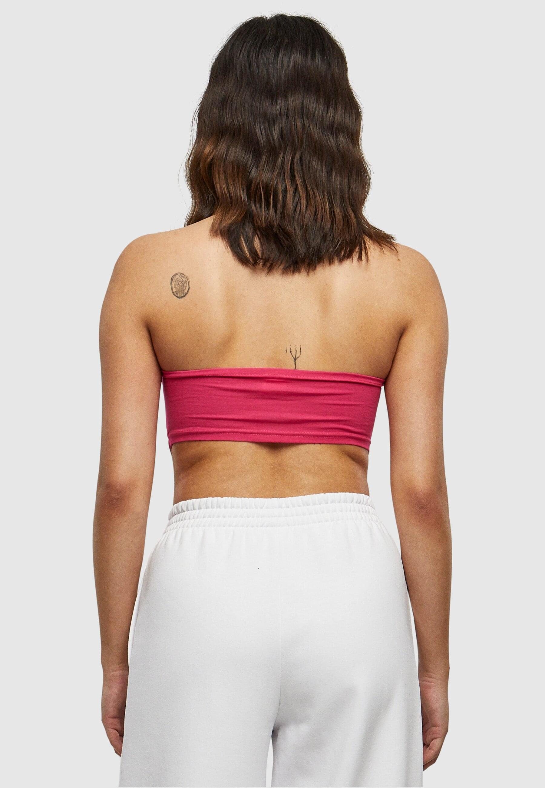 URBAN CLASSICS Bügelloser Top Ladies Damen Bandeau BH fuchsia+fuchsia+fuchsia 3-Pack