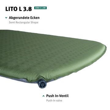 Wechsel Isomatte Trekking Isomatte Lito L 3.8 Luftbett, Leicht Selbstaufblasend 0,75 kg