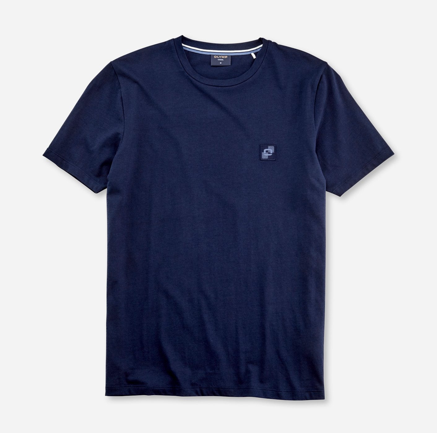 OLYMP T-Shirt OLYMP Wirk Casual mit Logo-Patch günstig online kaufen