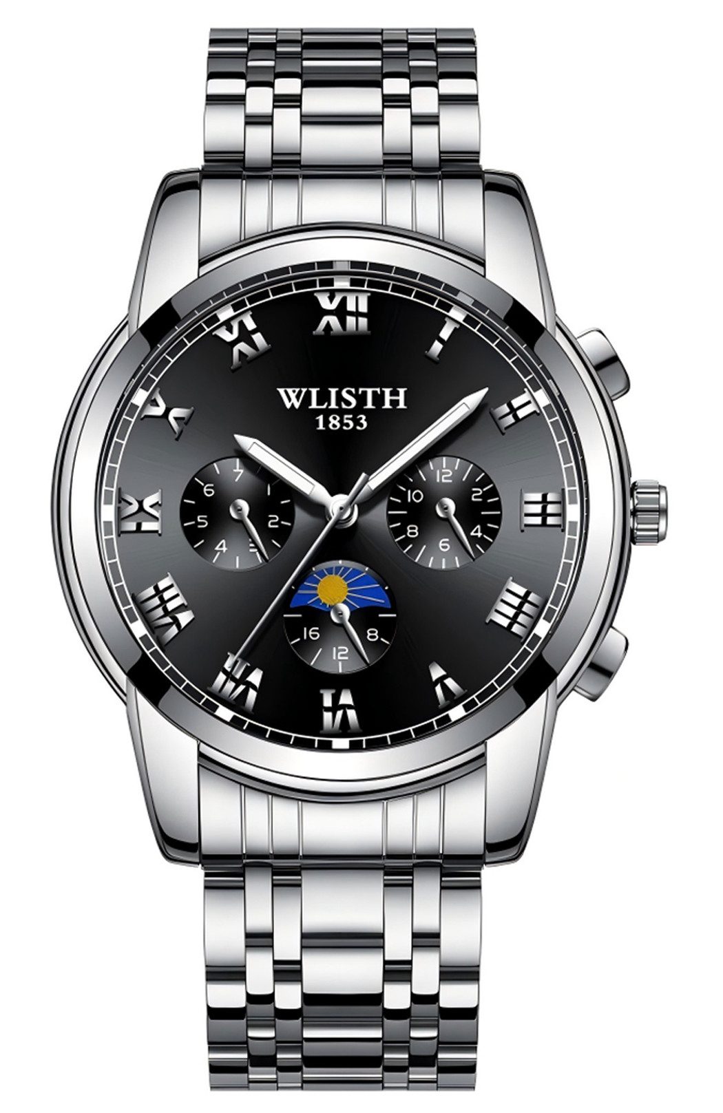 ibettertec Quarzuhr Quarzuhr Armbanduhr Edelstahl Herren Uhr, Multifunktion günstig online kaufen