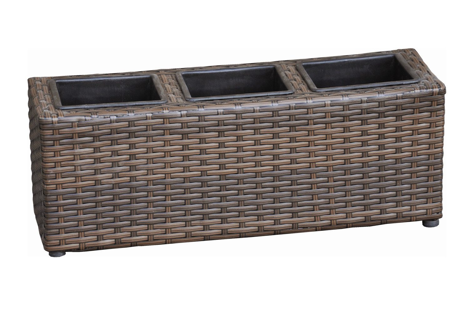 dazikemo Blumenkasten Balkonkasten Pflanzkübel Madeira braun